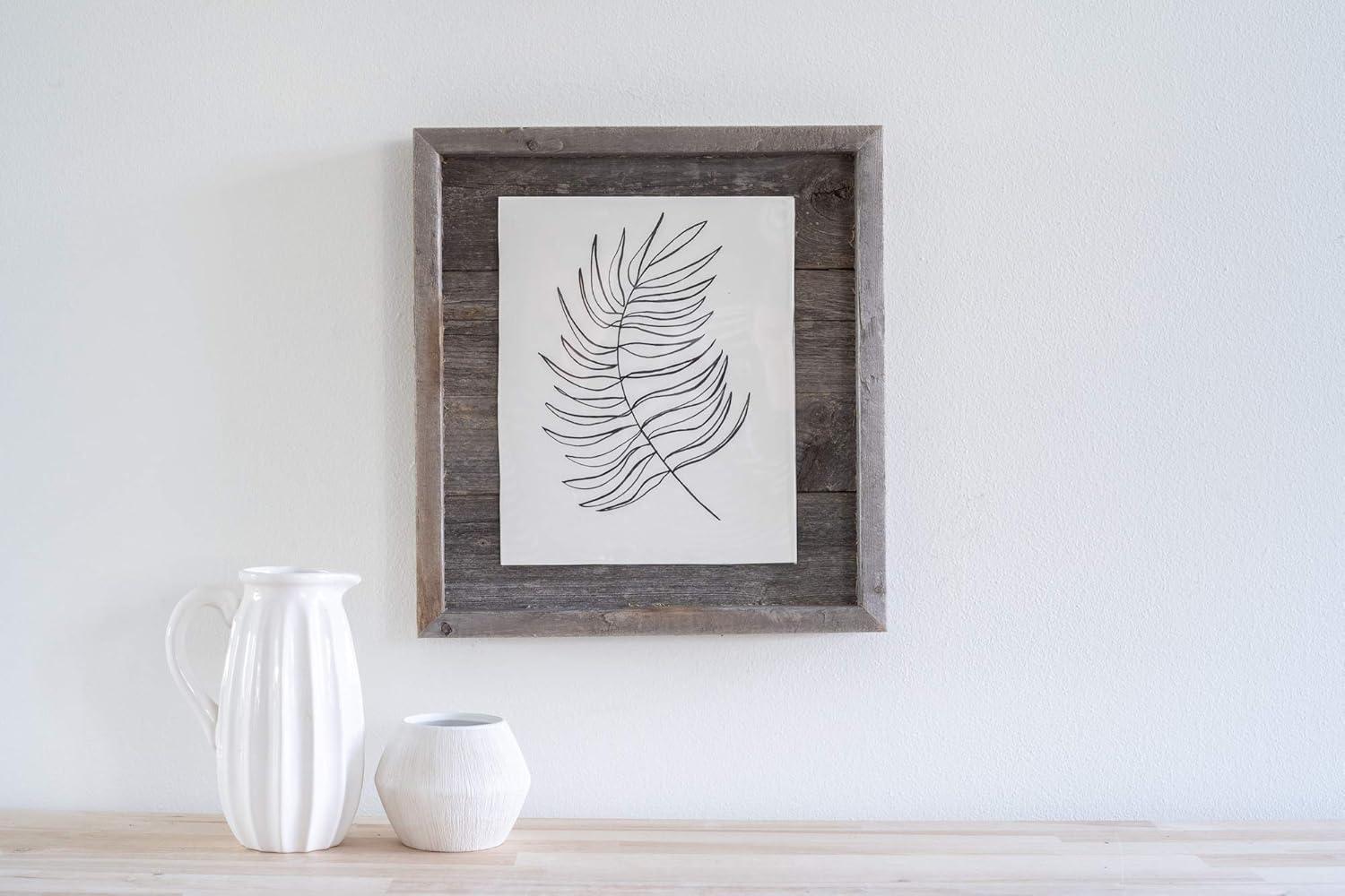 Millwood Pines Nasim Weathered Gray Wood Matte Picture Frame