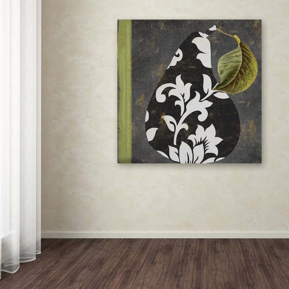 Trademark Fine Art 'Decorative Pear II' by Color Bakery Graphic Art on Wrapped Canvas | Wayfair