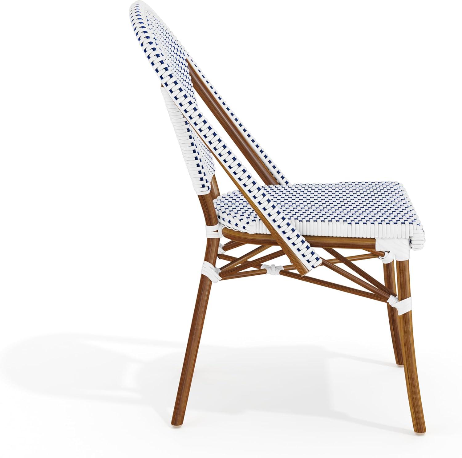 Martha Stewart Martha Stewart Lily Pond All-Weather Stackable Patio Bistro Dining Chairs (Set of 2)