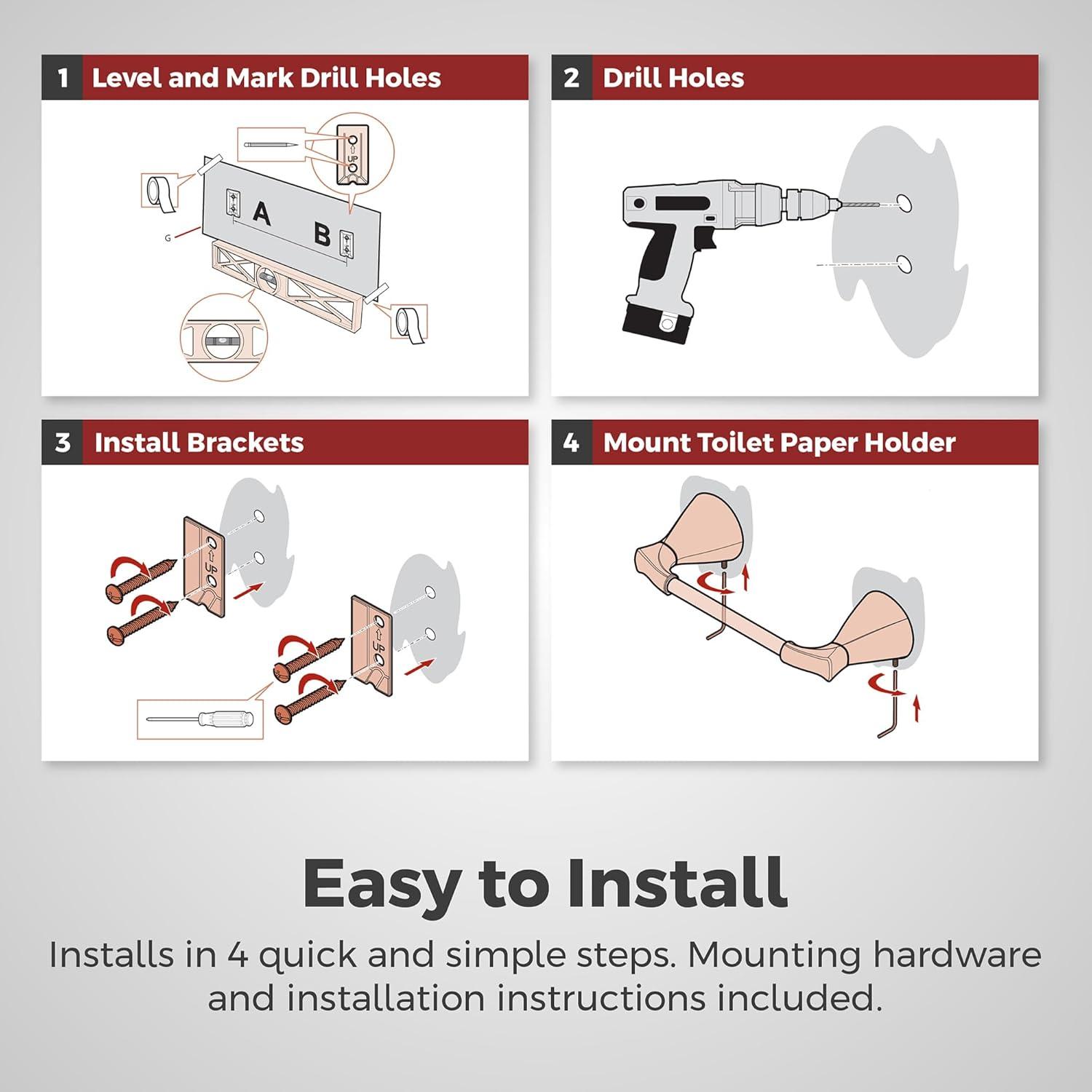 Willa Wall Mount Toilet Paper Holder