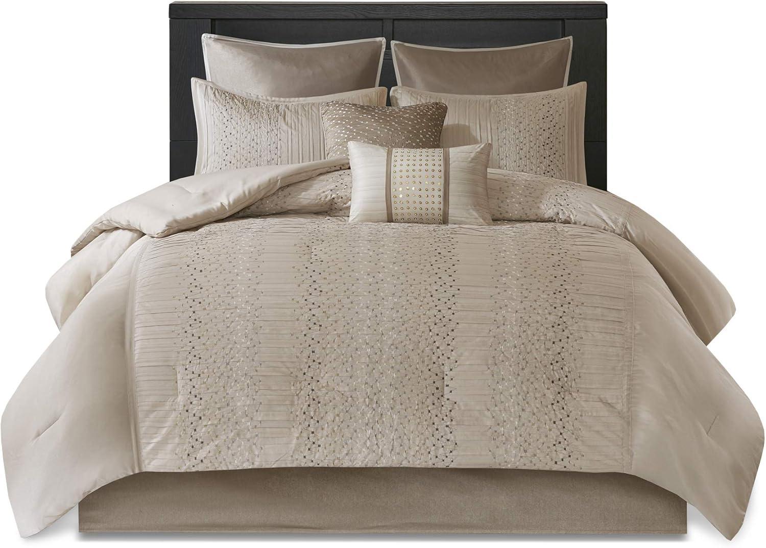 Camelia 8 Piece Embroidered Comforter Set