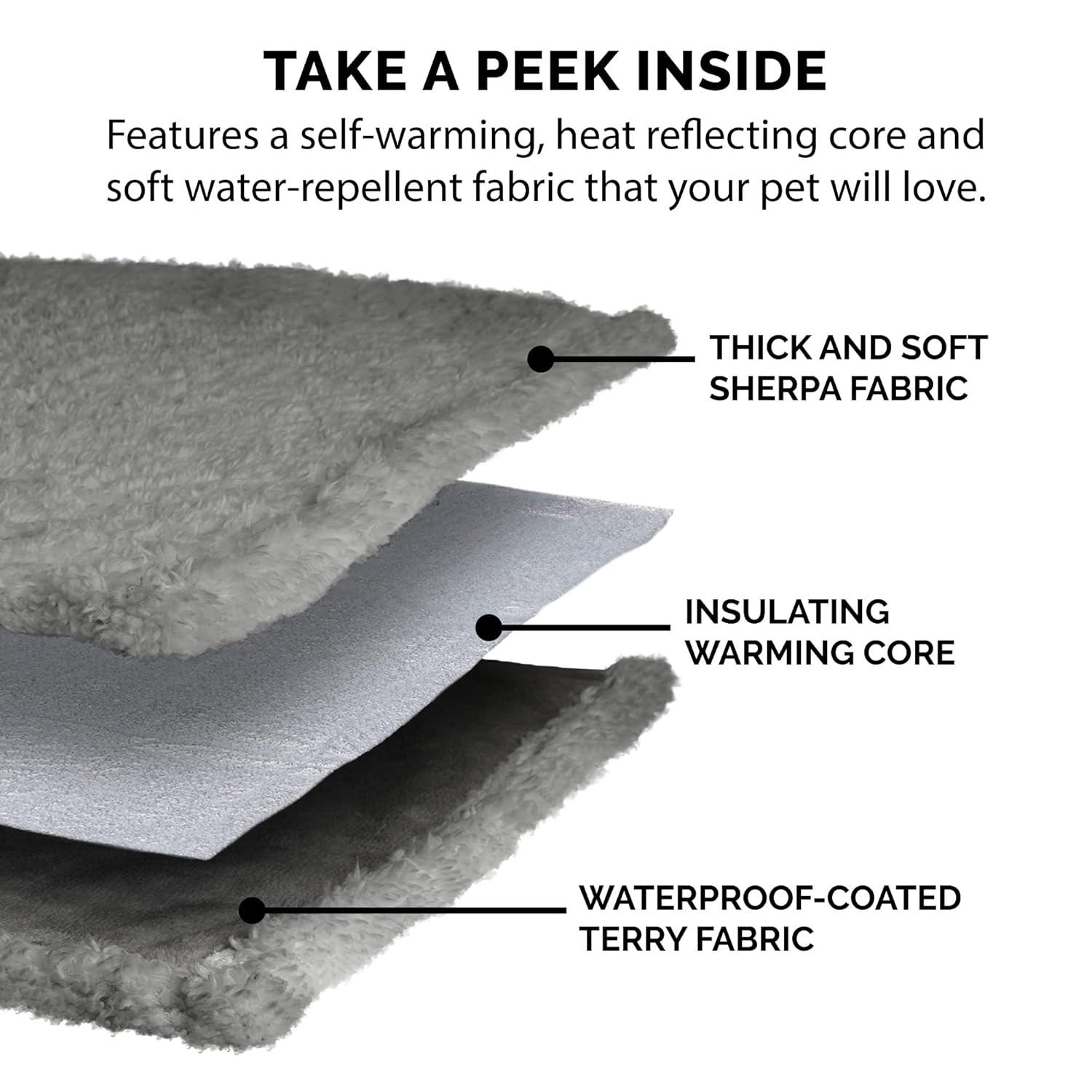 FurHaven Snuggly & Warm Soft-Edge Warming Waterproof Blanket