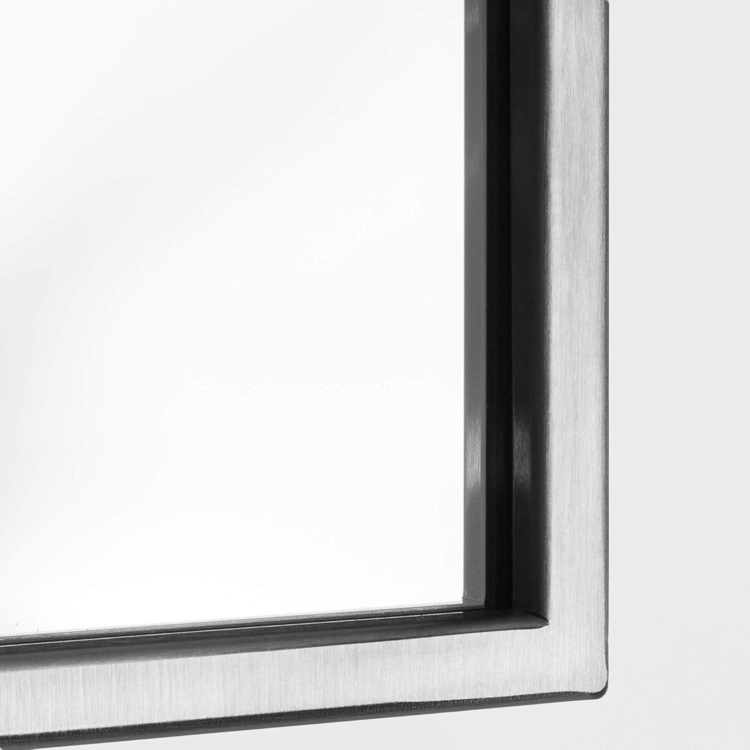 Headwest Spectrum Brush Nickel Wall Mirror - Brushed Nickel - 24 X 30