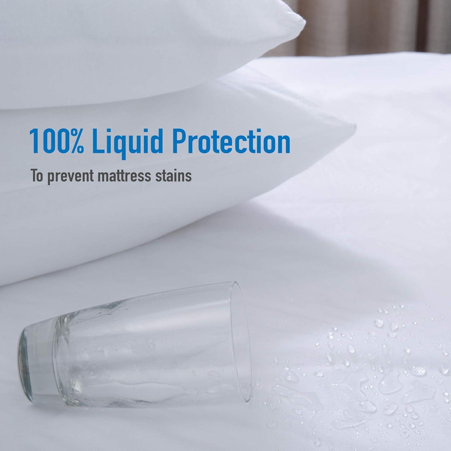 Home Details Twin Deluxe Mattress Protector with Full Zippered Encasement