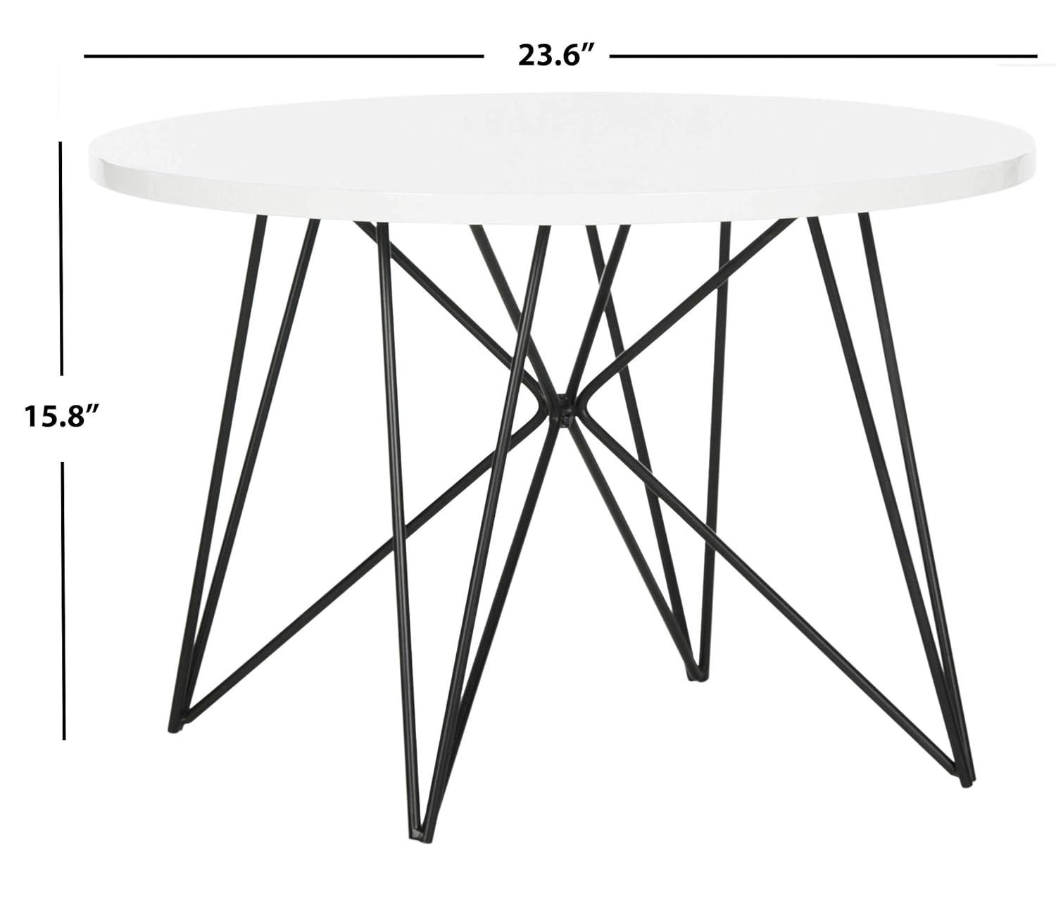 Vida End Table - White - Safavieh.