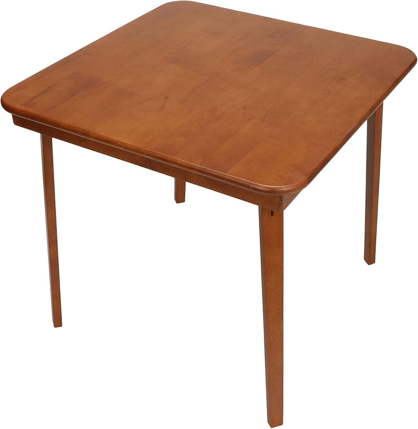 Classic Cherry Finish 36" Solid Wood Folding Card Table