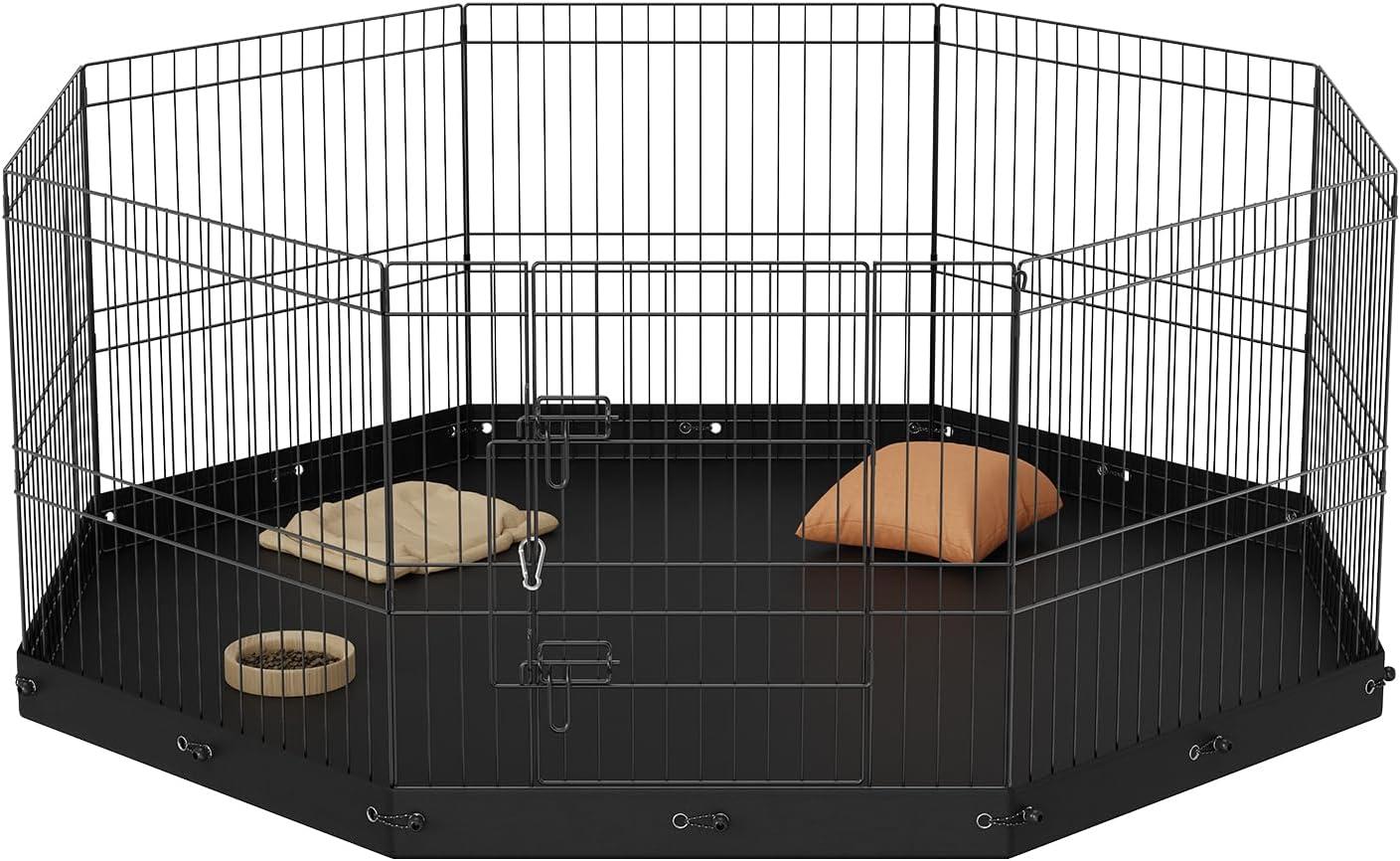 VEVOR 24'' H 8 Panel Metal Exercise Pen With Door