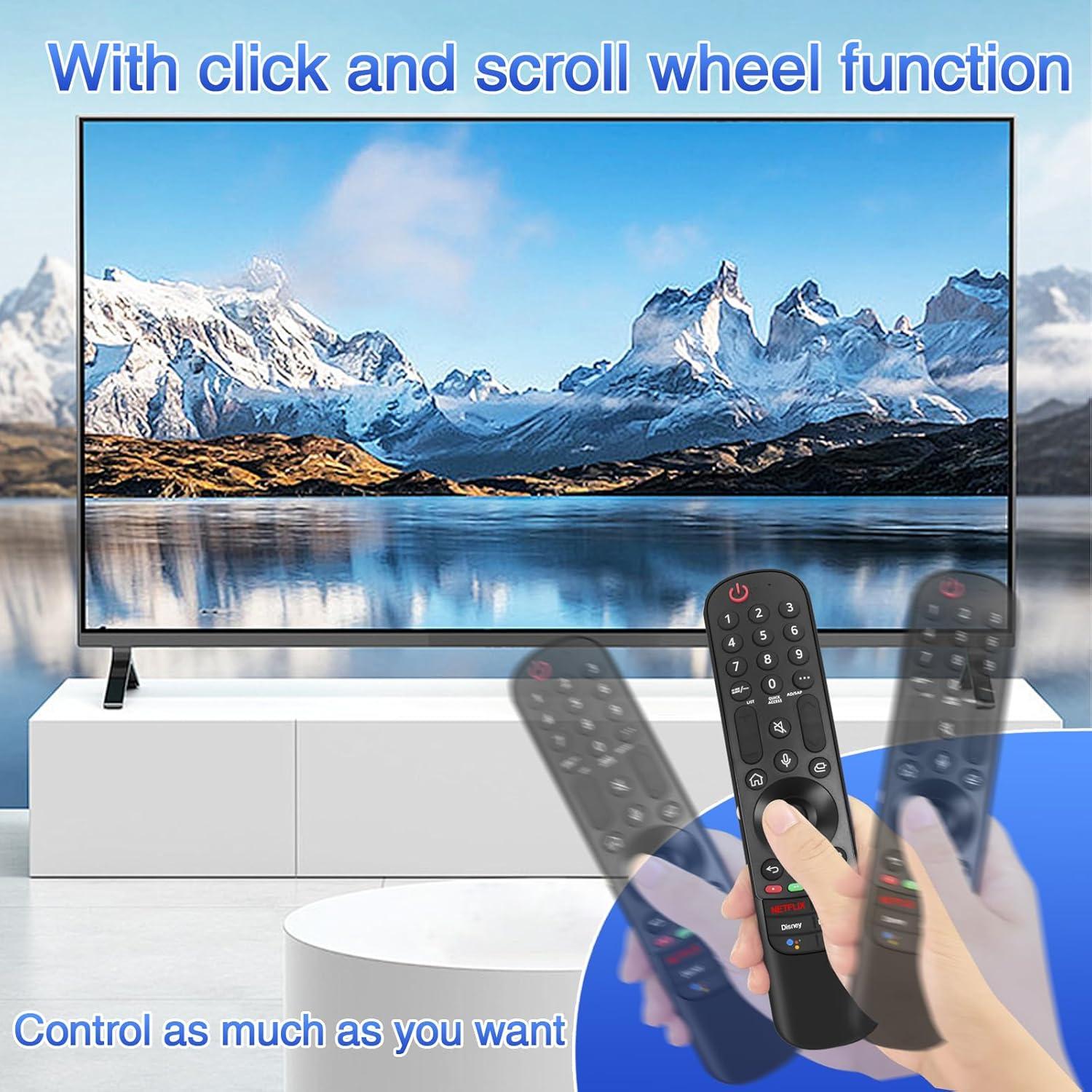 Black Voice Remote Control for LG Smart TV with Pointer and Voice Function