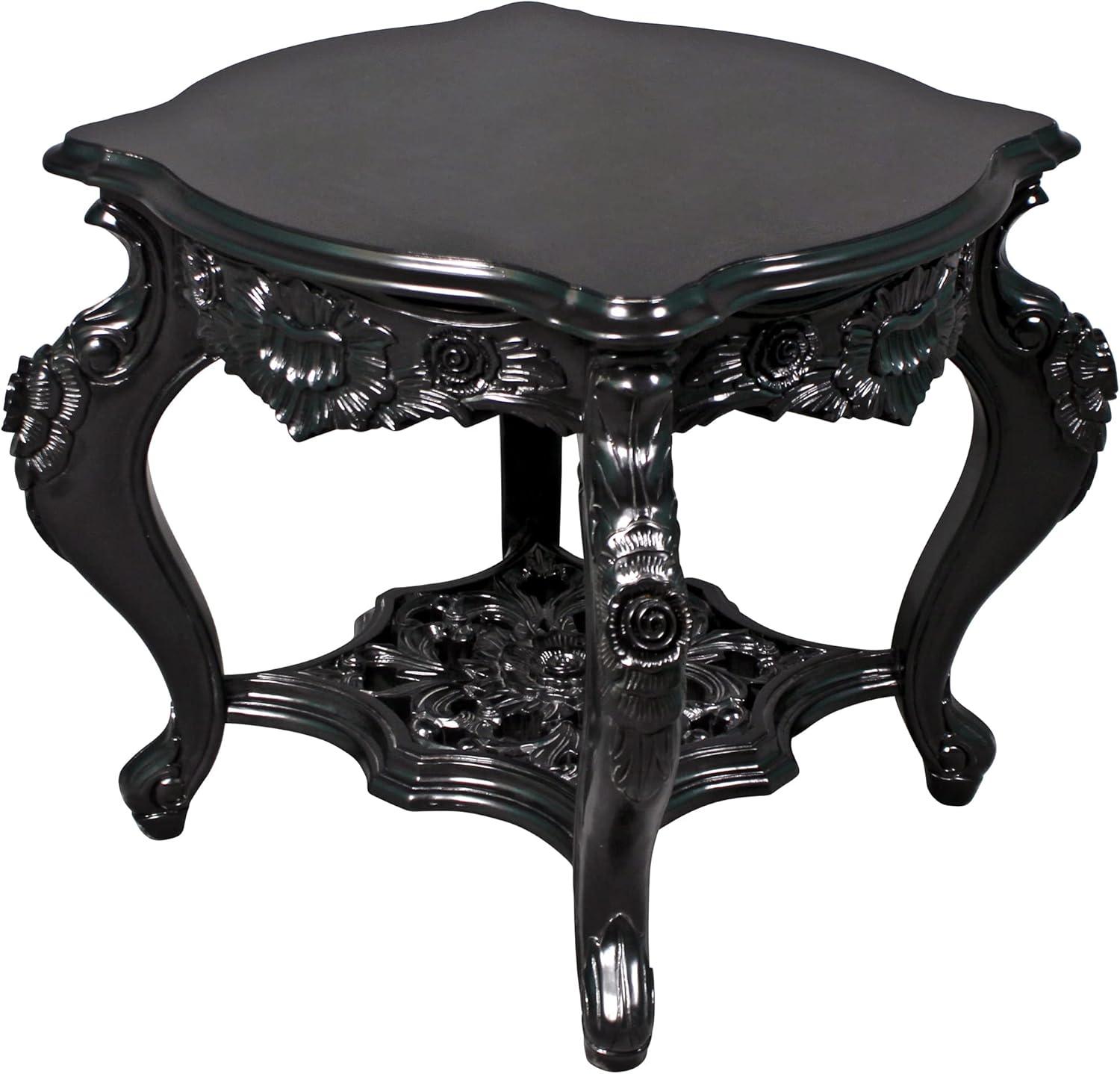 Solid Wood Top End Table