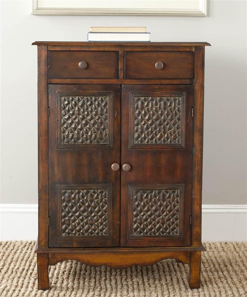 Evrychou Solid Wood Accent Cabinet