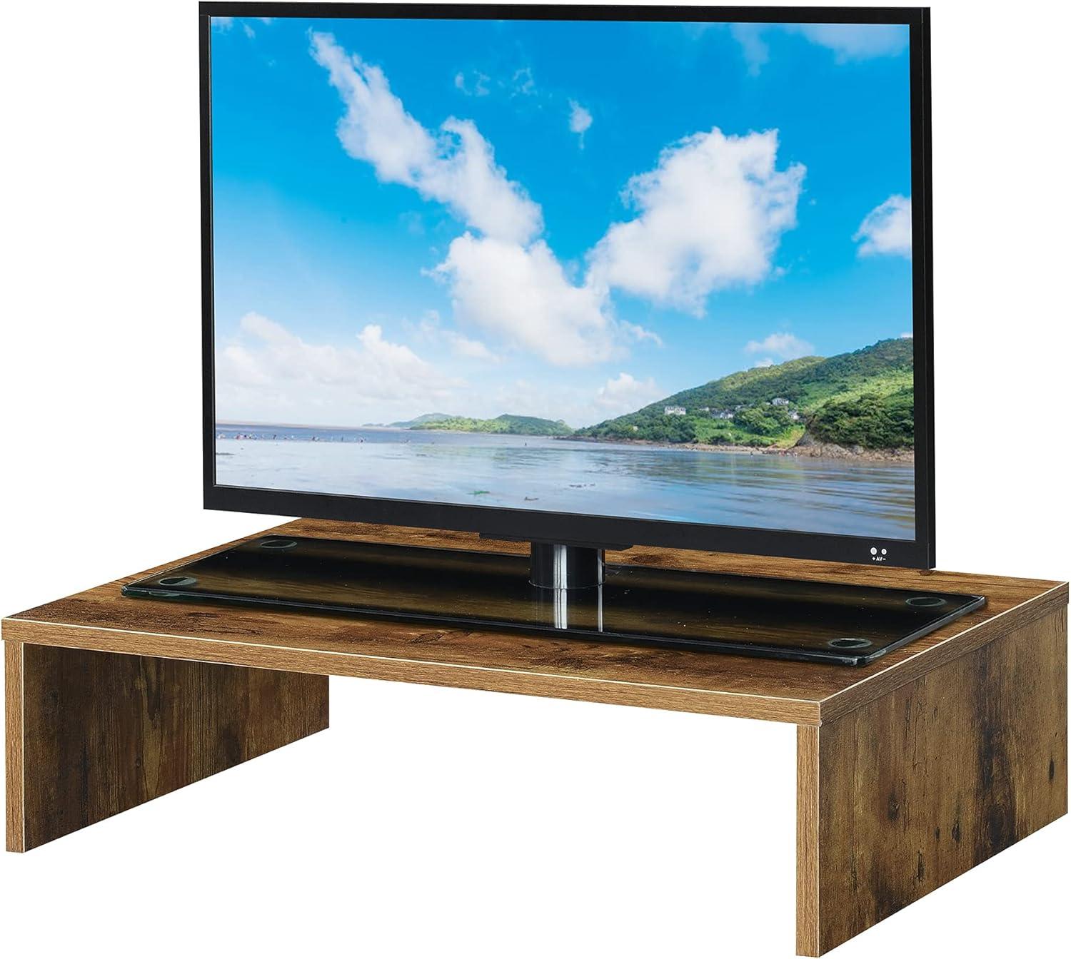 Convenience Concepts Designs2Go Small TV/Monitor Riser for TVs up to 26 inches, Barnwood