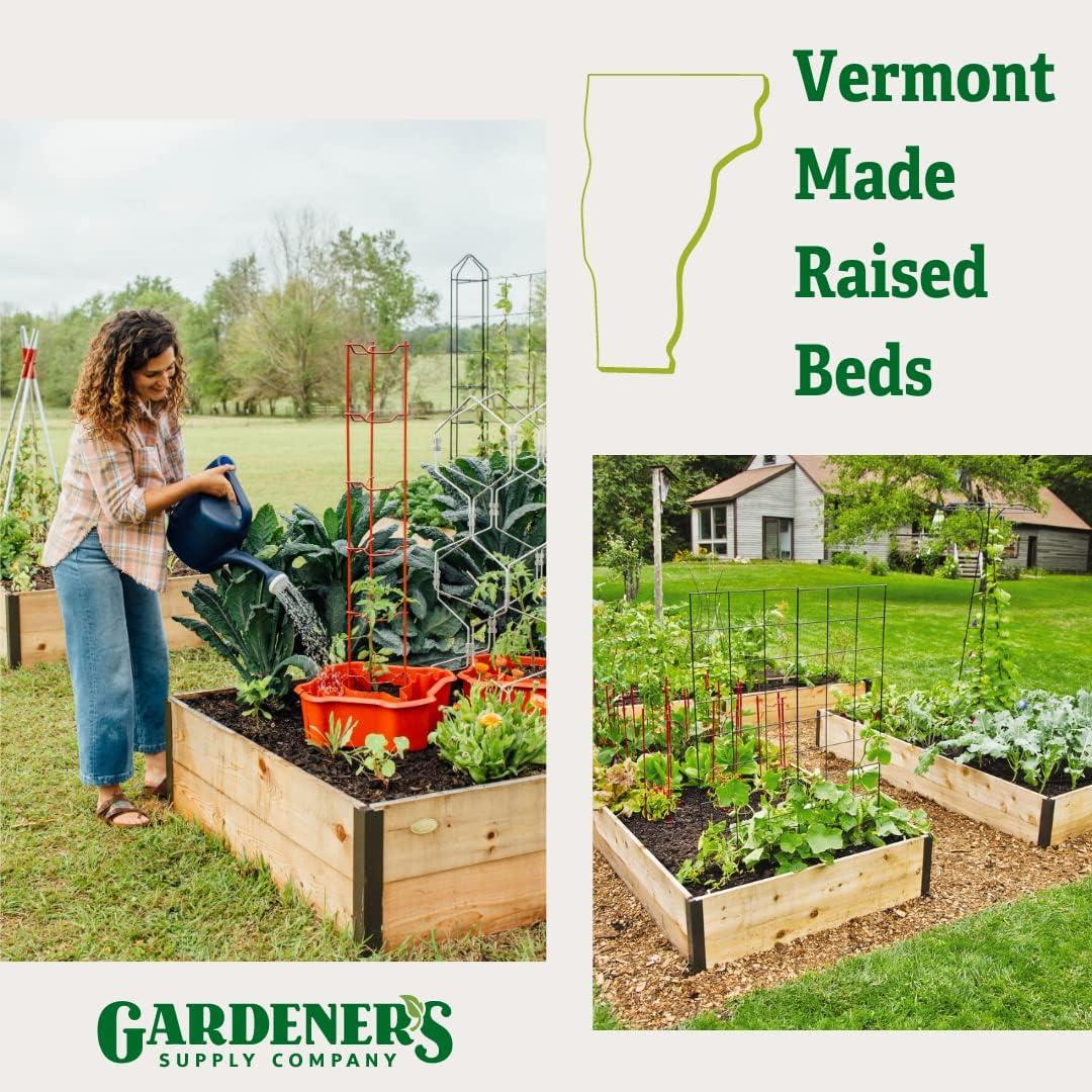 Rustic Cedar Raised Garden Bed with Aluminum Corners