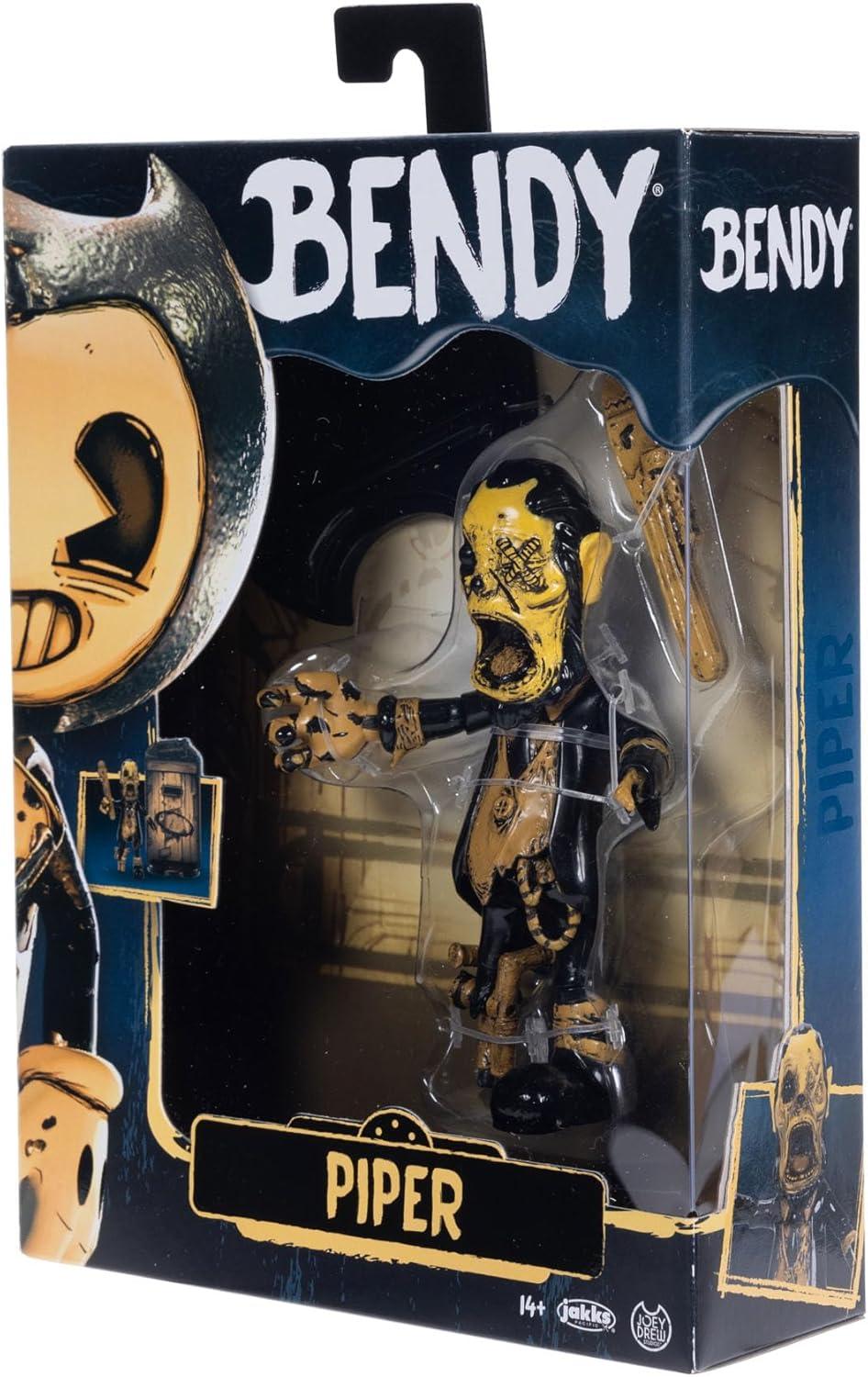 Bendy and the Ink Machine 5 inch Articulated Piper Action Figure with Wrench Accessory for Teen Ages 14+