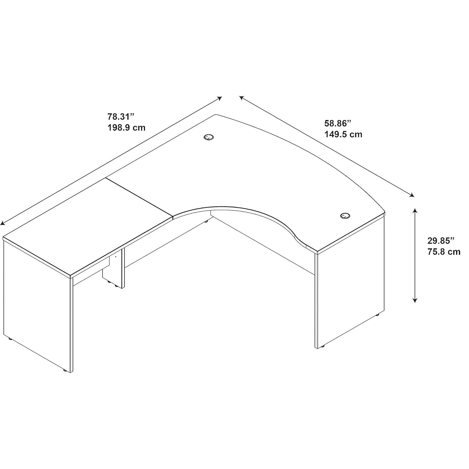 Series C L-Shaped Executive Desk
