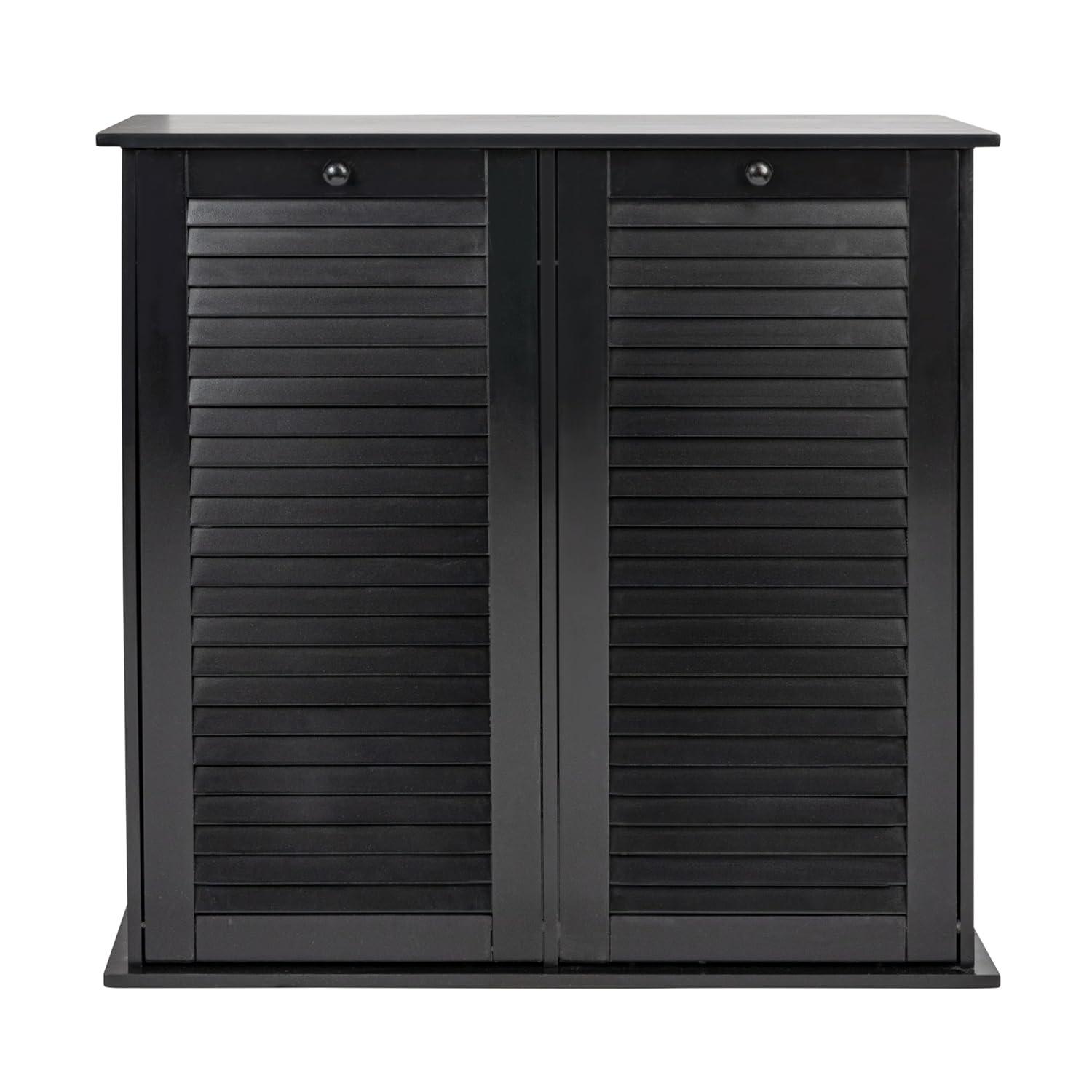 Tilt-out Cabinet Laundry Sorter with Shutter Front