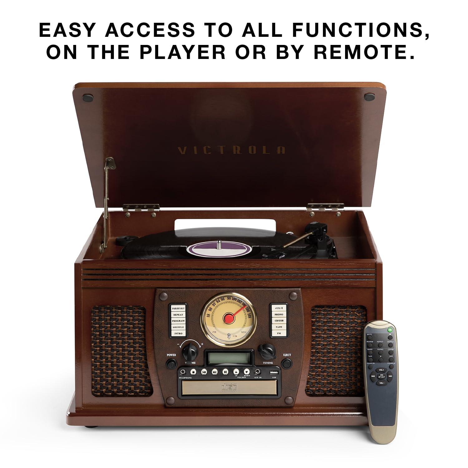 Victrola 3 - Speed Turntable Decorative Record Player with Bluetooth