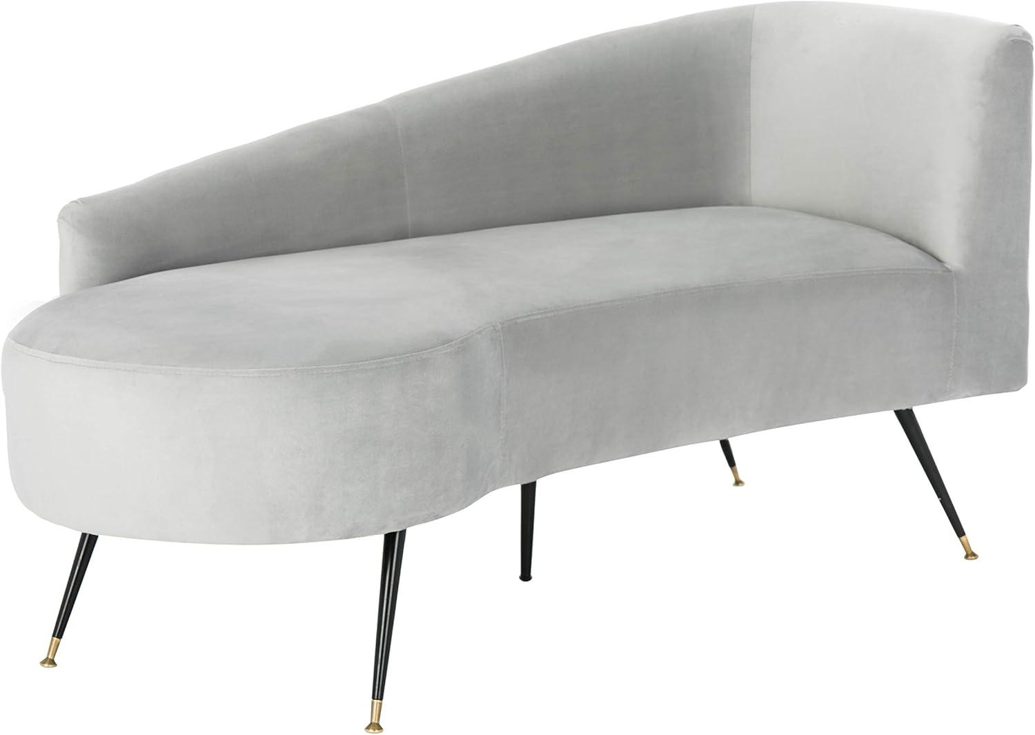 Evangeline Parisian Settee - Grey/Black - Safavieh.