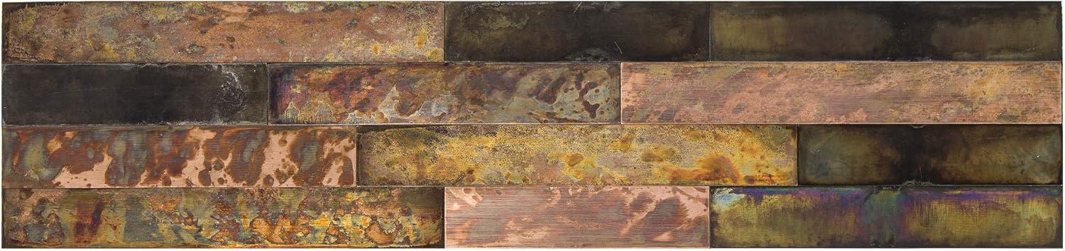 Metal Peel and Stick Mosaic Tile