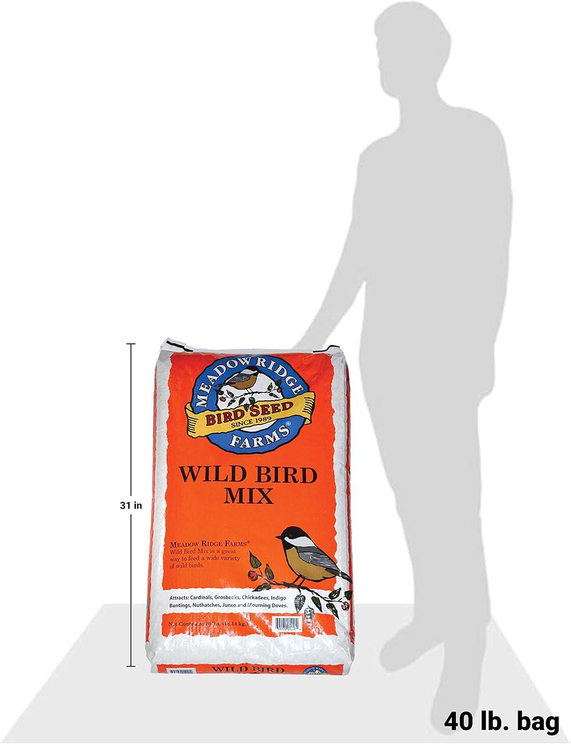 Meadow Ridge Farms All Wild Birds Mixed Grains Wild Bird Seed 40 lb