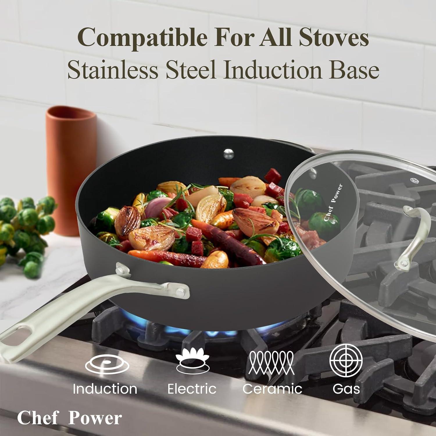 Essential 4 - Piece Hard Anodized Nonstick Cookware Set