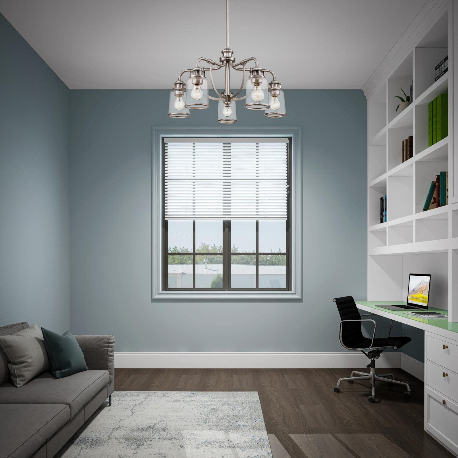 Livex Lighting Lawrenceville 5 - Light Chandelier in  Brushed Nickel