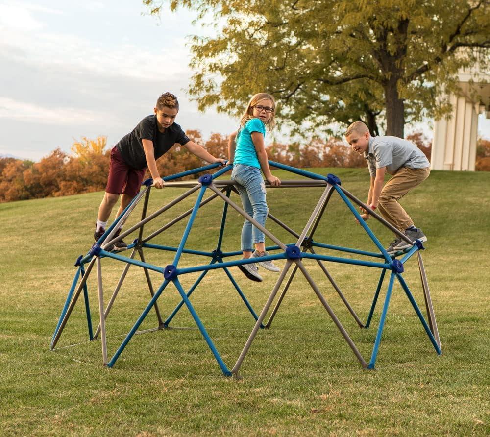 Lifetime Kid's Outdoor 4.5 ft. H x 9 ft. W Dome Climber, Blue and Brown (90939)