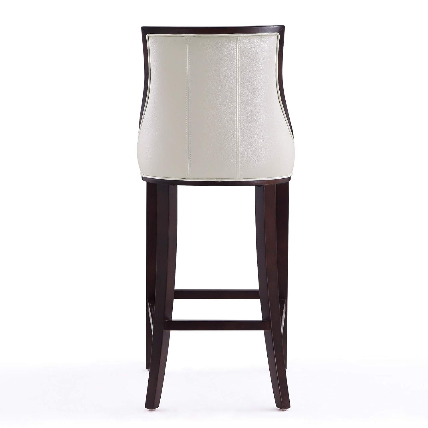 Set of 3 Fifth Avenue 31.5" Beech Wood Barstools with Footrest - Manhattan Comfort
