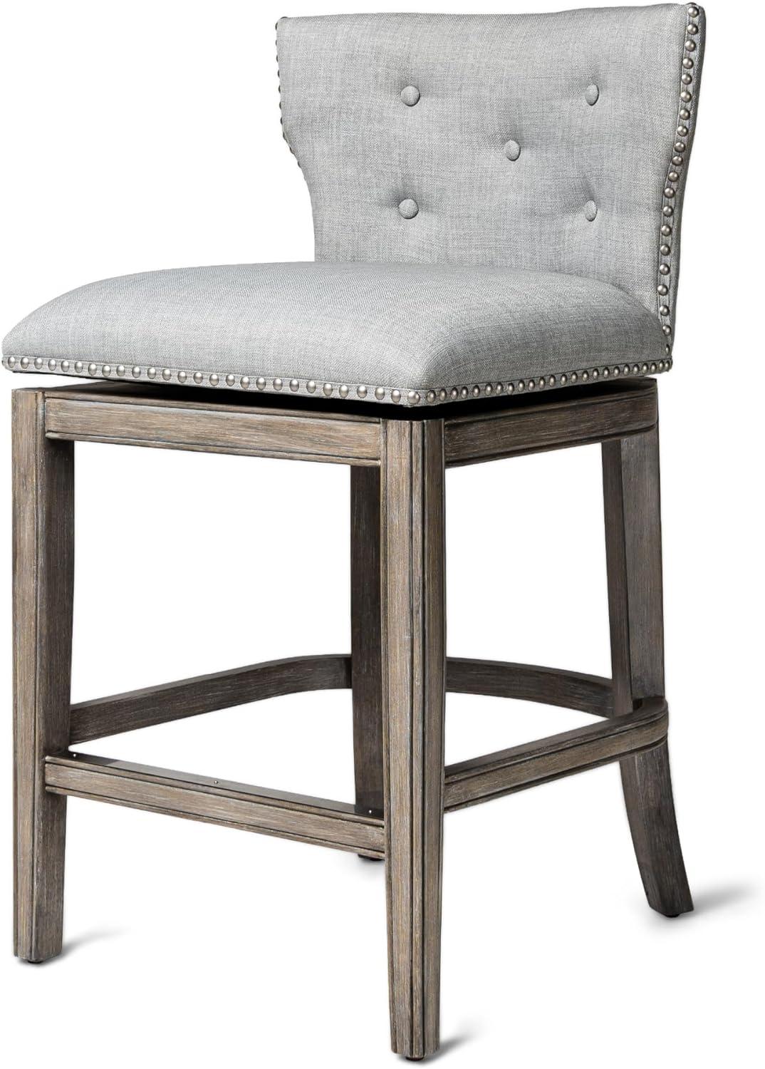 Maven Lane Hugo Counter Stool with Fabric Upholstery