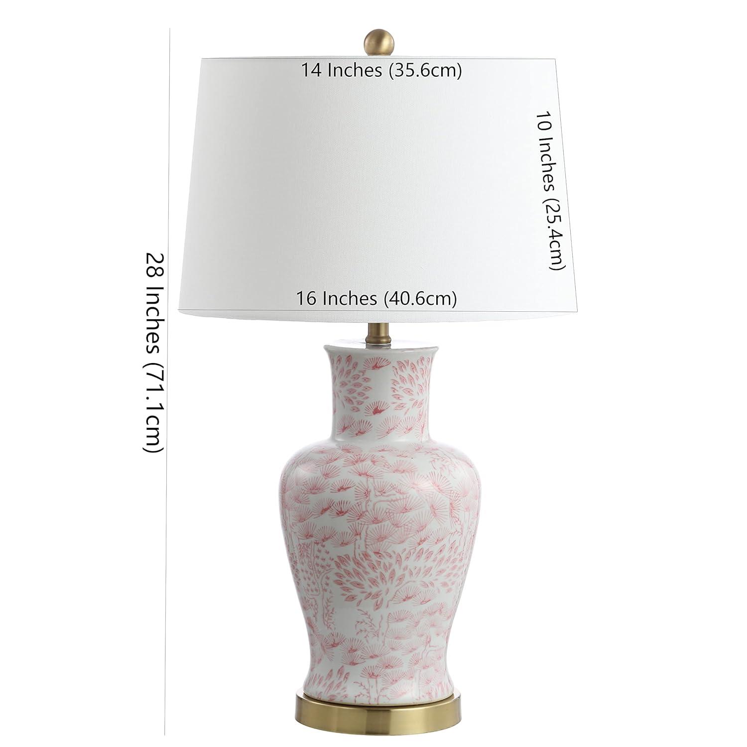 Calli Table Lamp (Set of 2) - 28 Inch Height - TBL4161 - Pink/White - Safavieh