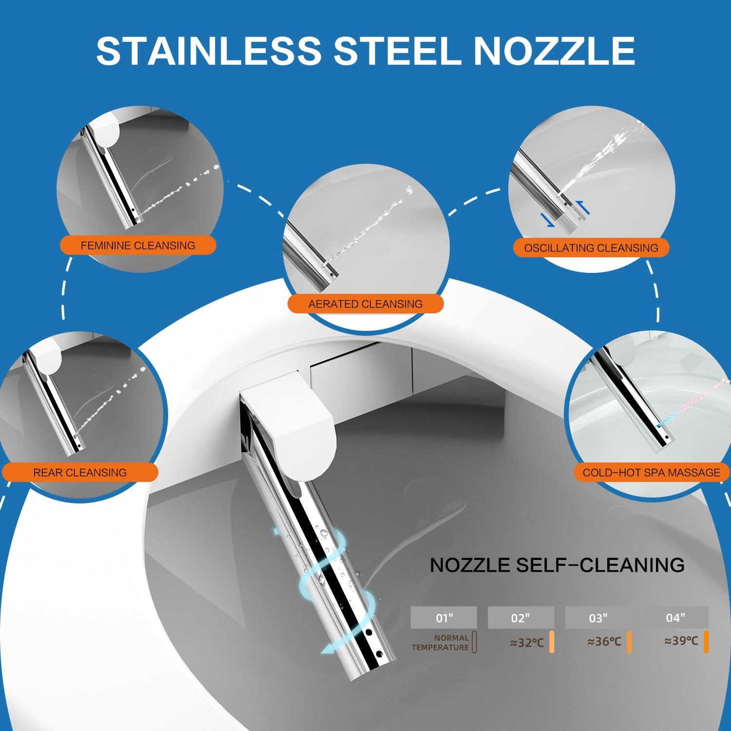 Bejoan FN3-US Elongated Toilet Seat Bidet