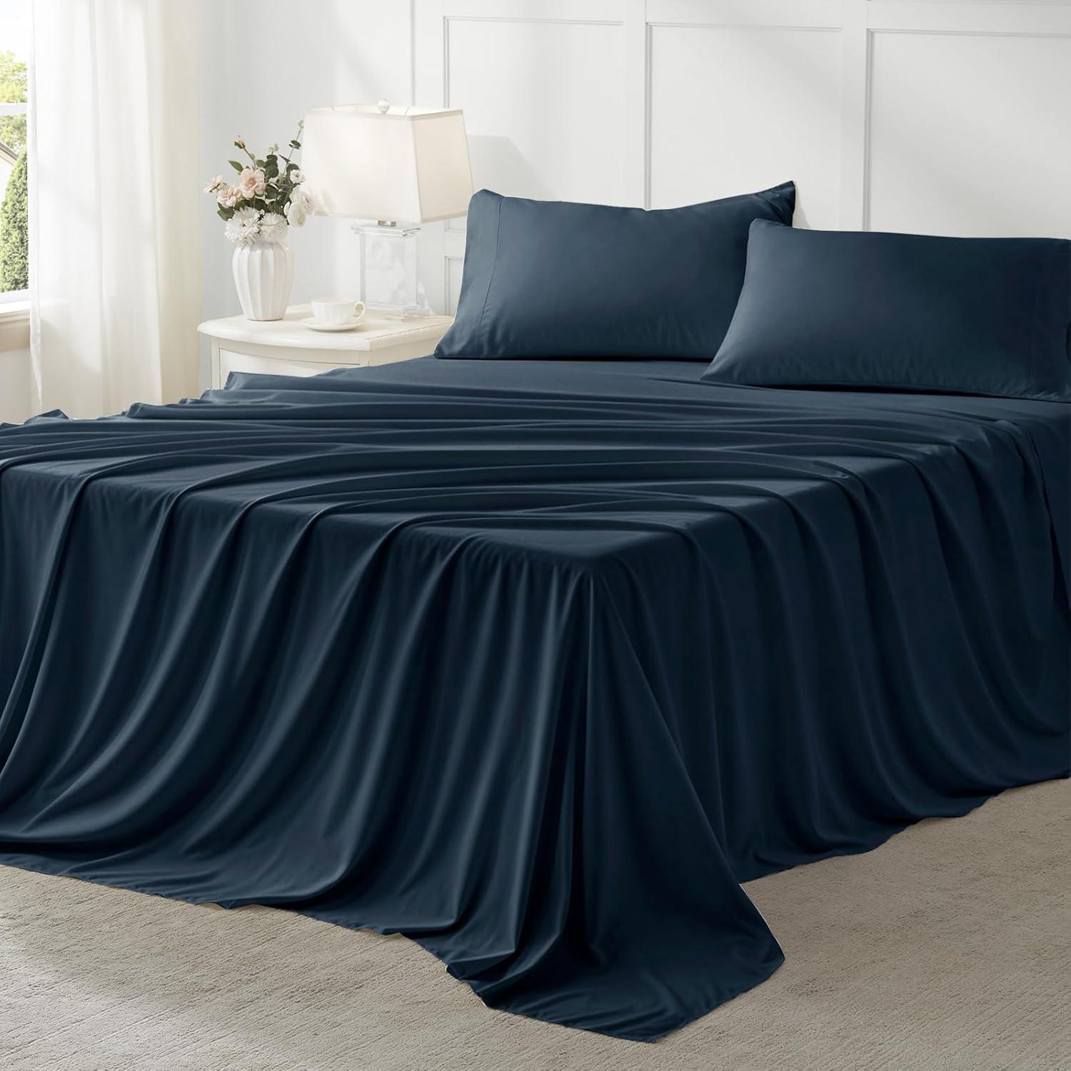 Sweet Home Collection All Season Bed-in-A-Bag 5pc/7pc Solid Color Comforter & Sheet Set Ultra Soft Bedding by Sweet Home Collection