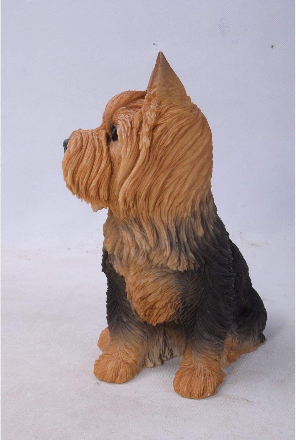 Hi-Line Gift Ltd. Sitting Yorkshire Terrier Dog Statue