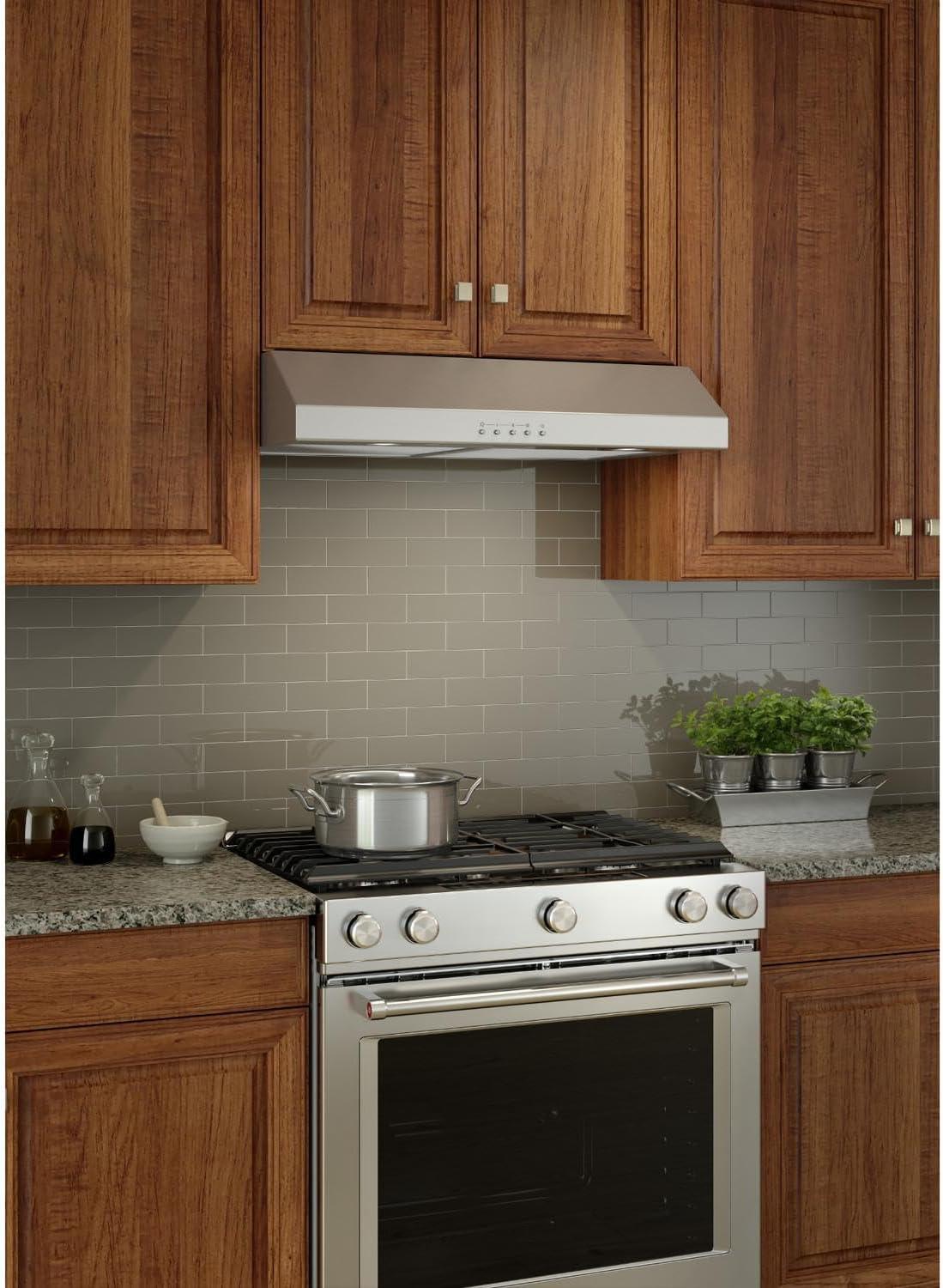 Broan NuTone 30" Stainless Steel 375 CFM Convertible Under Cabinet Range Hood