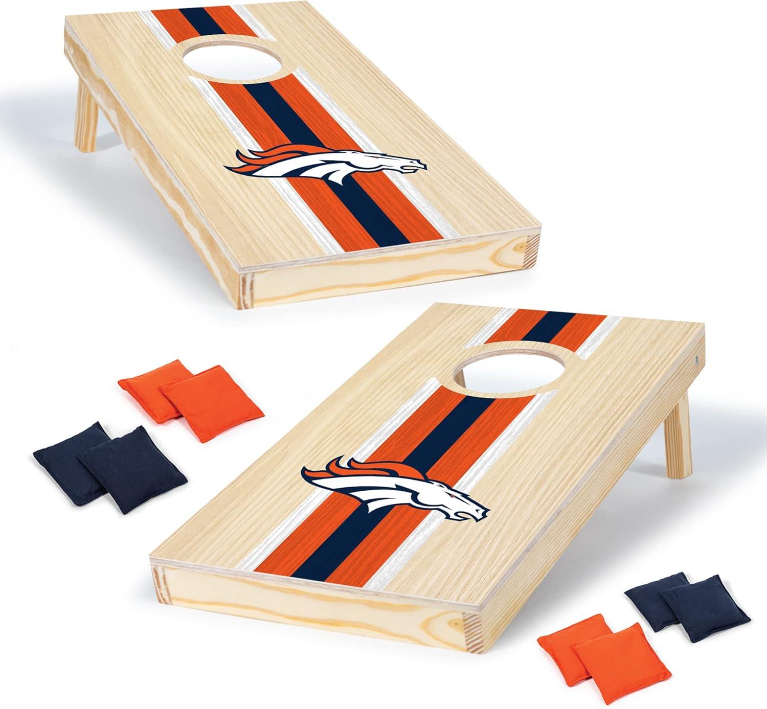 NFL Denver Broncos 1'x2' Wood Cornhole Set