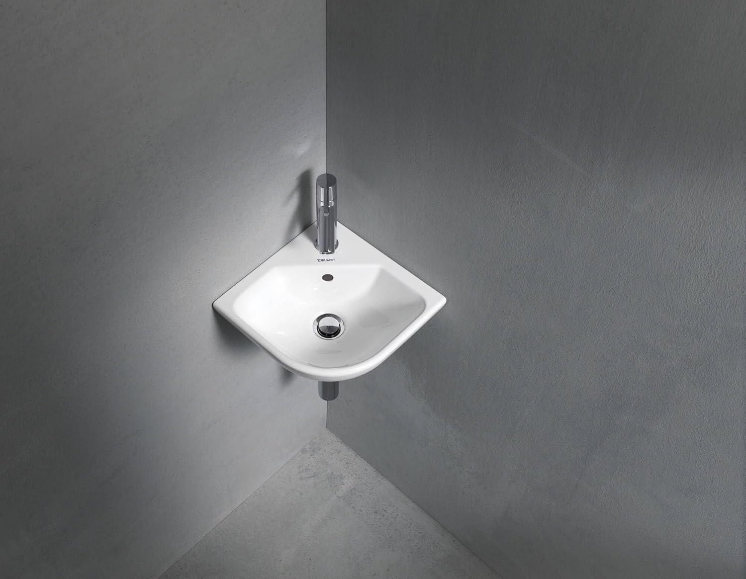 Duravit 072243 Me By Starck 13-3/4" Corner Lavatory Sink - White