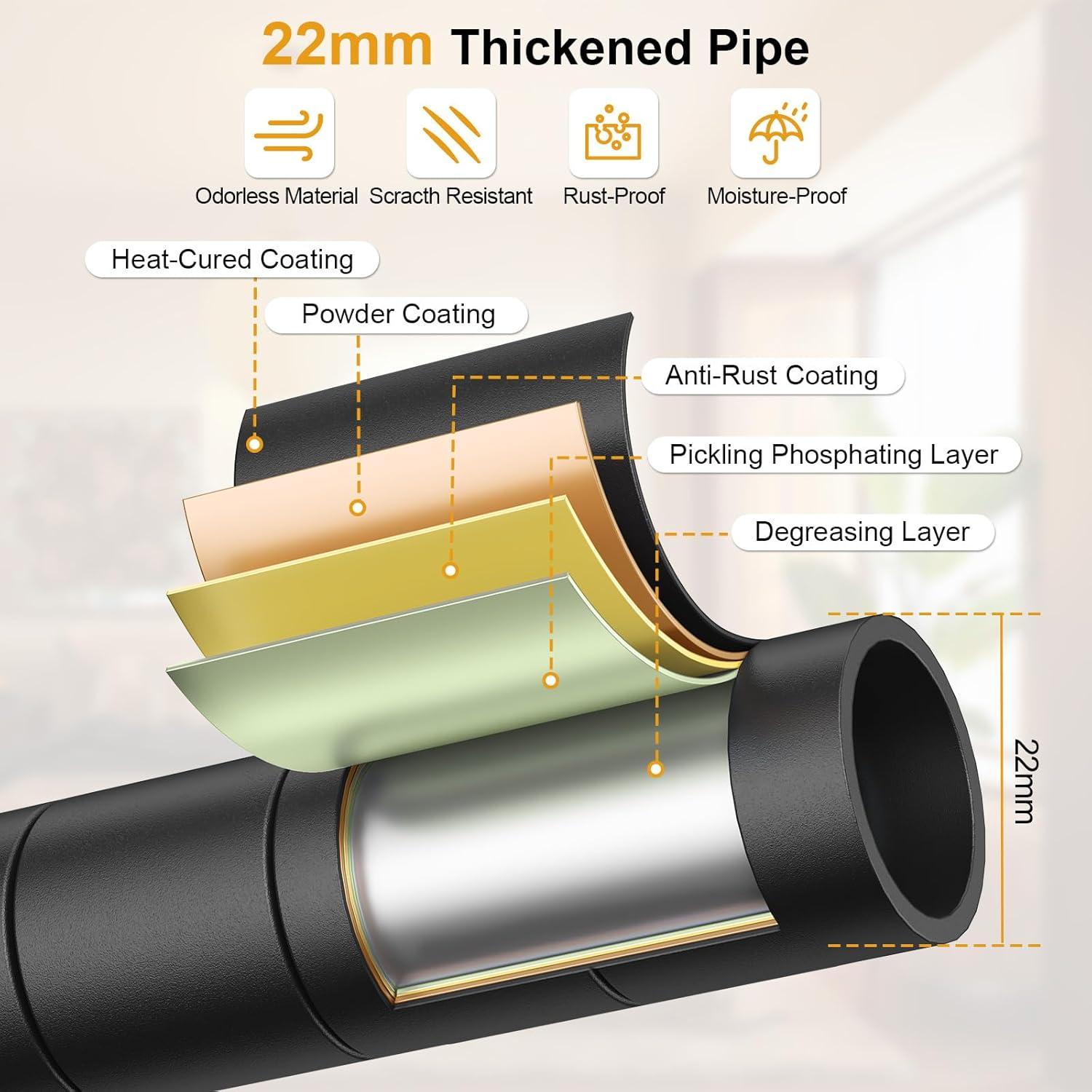 SOOTBA Rolling Clothes Hanger