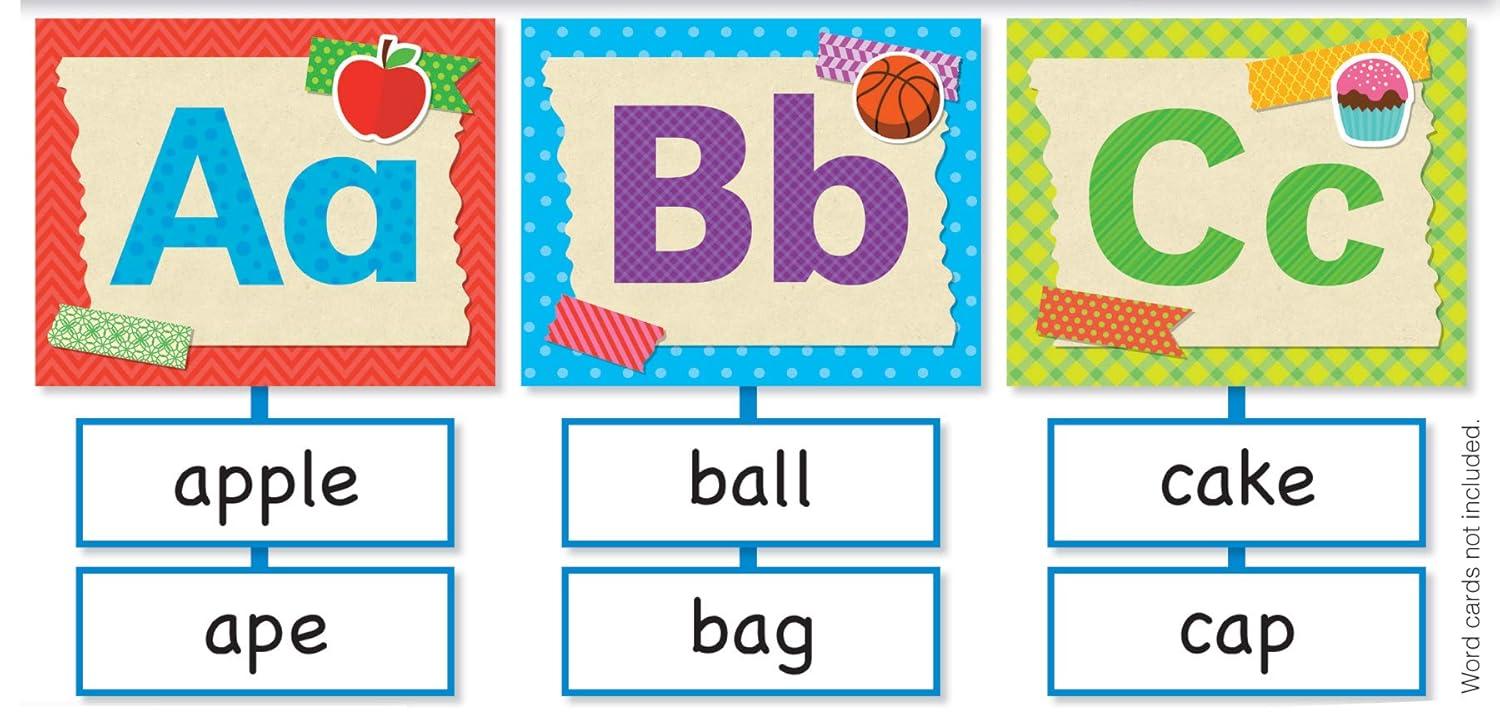 Colorful Paper Alphabet Bulletin Board Set