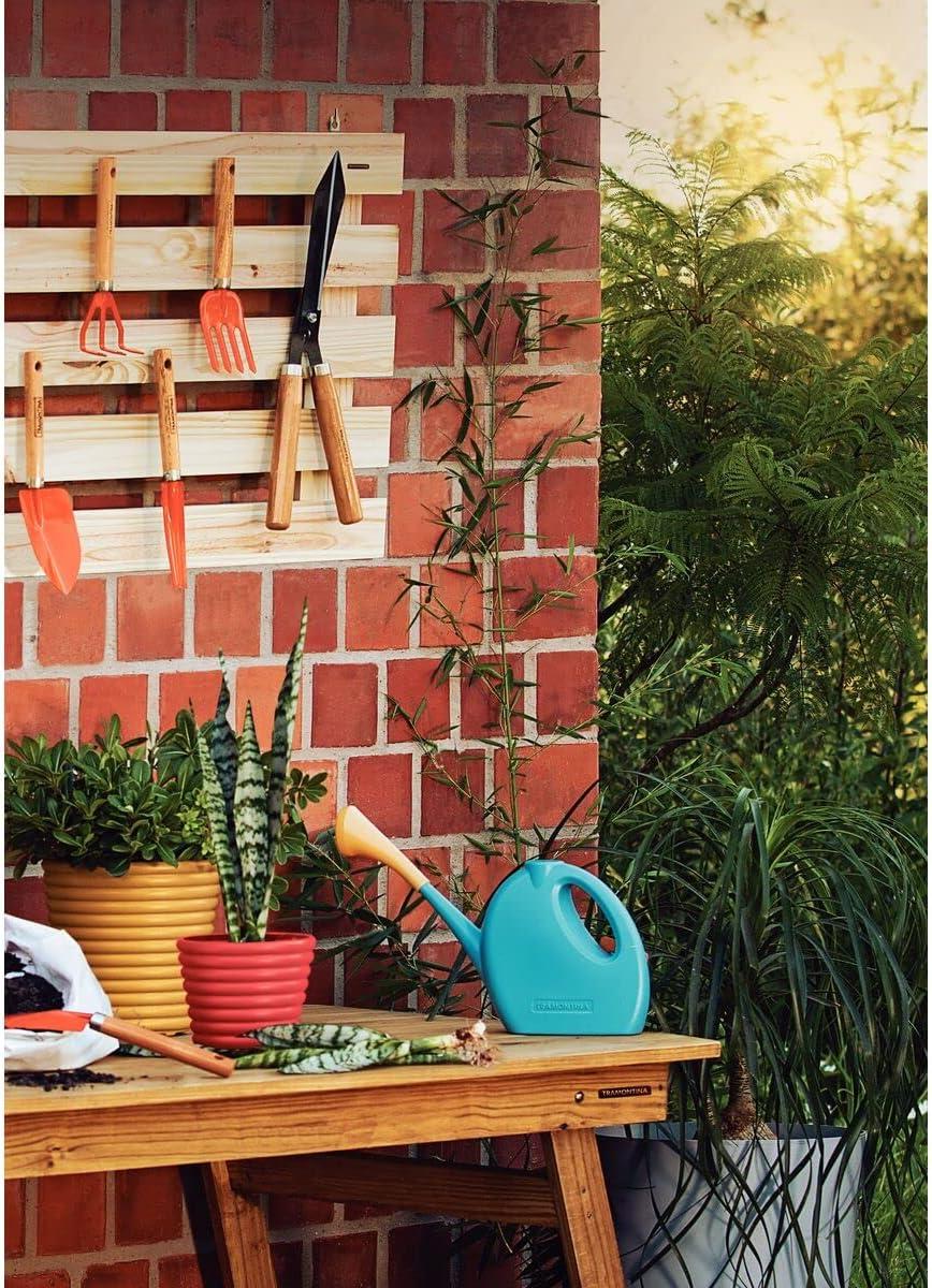 Tramontina 3 Piece Garden Set, Wood Handles, Plastic Packaging