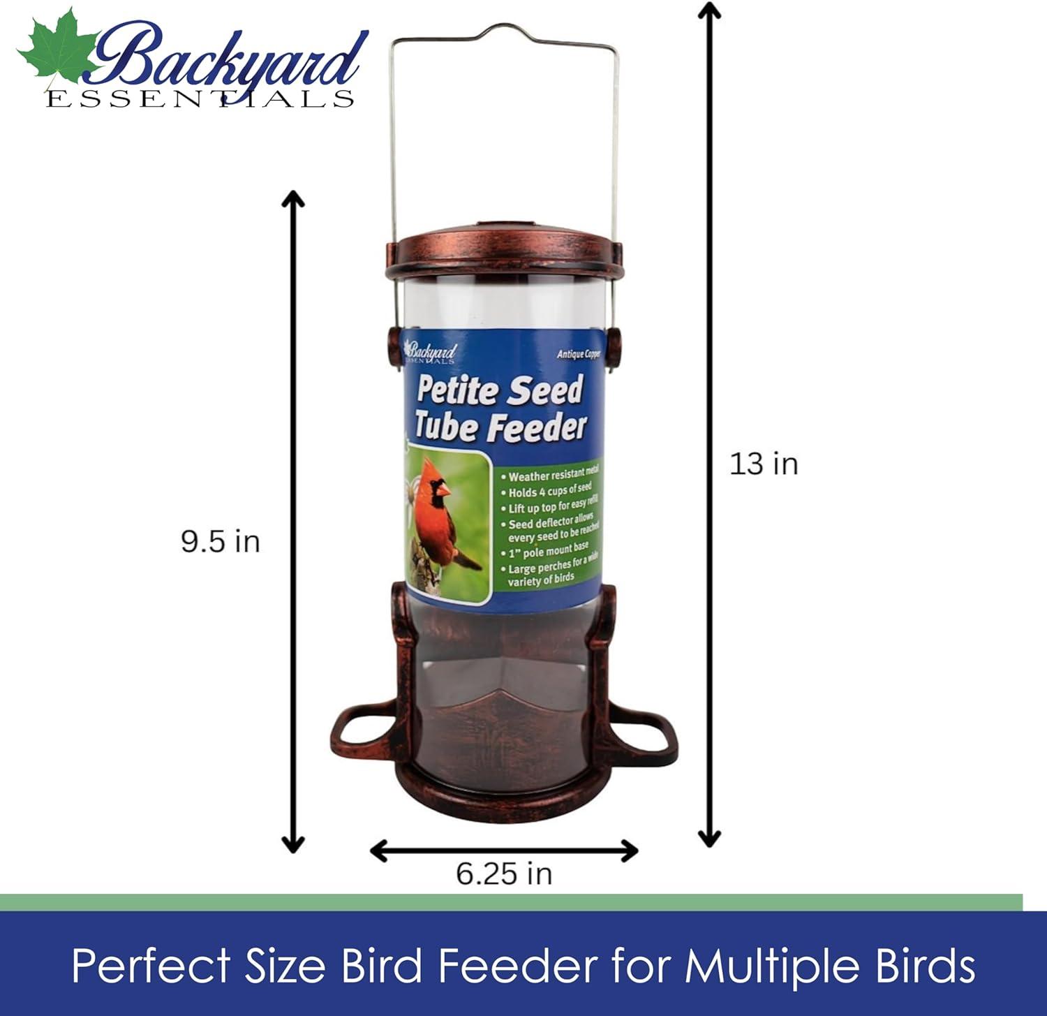 Clear Acrylic Surface Mount Bird Seed Tray with Drainage Holes