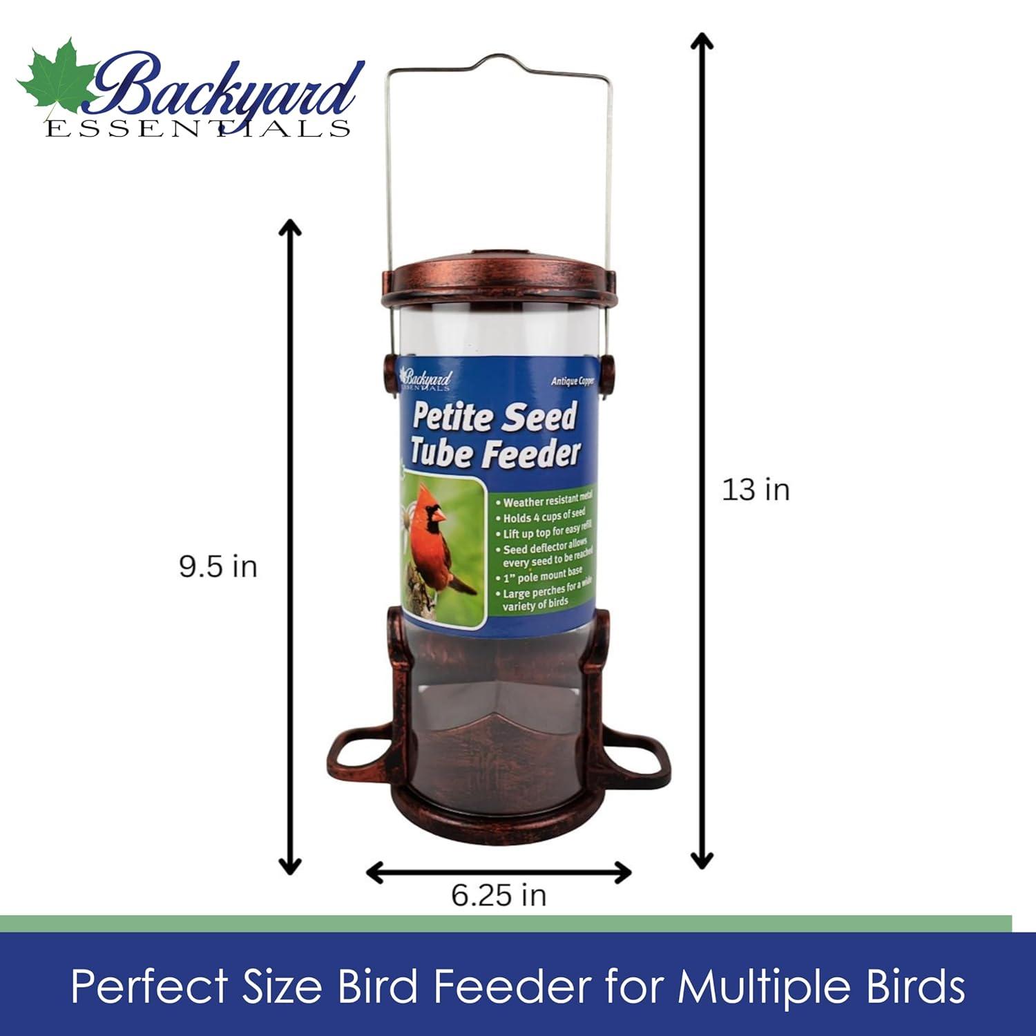 Clear Acrylic Surface Mount Bird Seed Tray with Drainage Holes