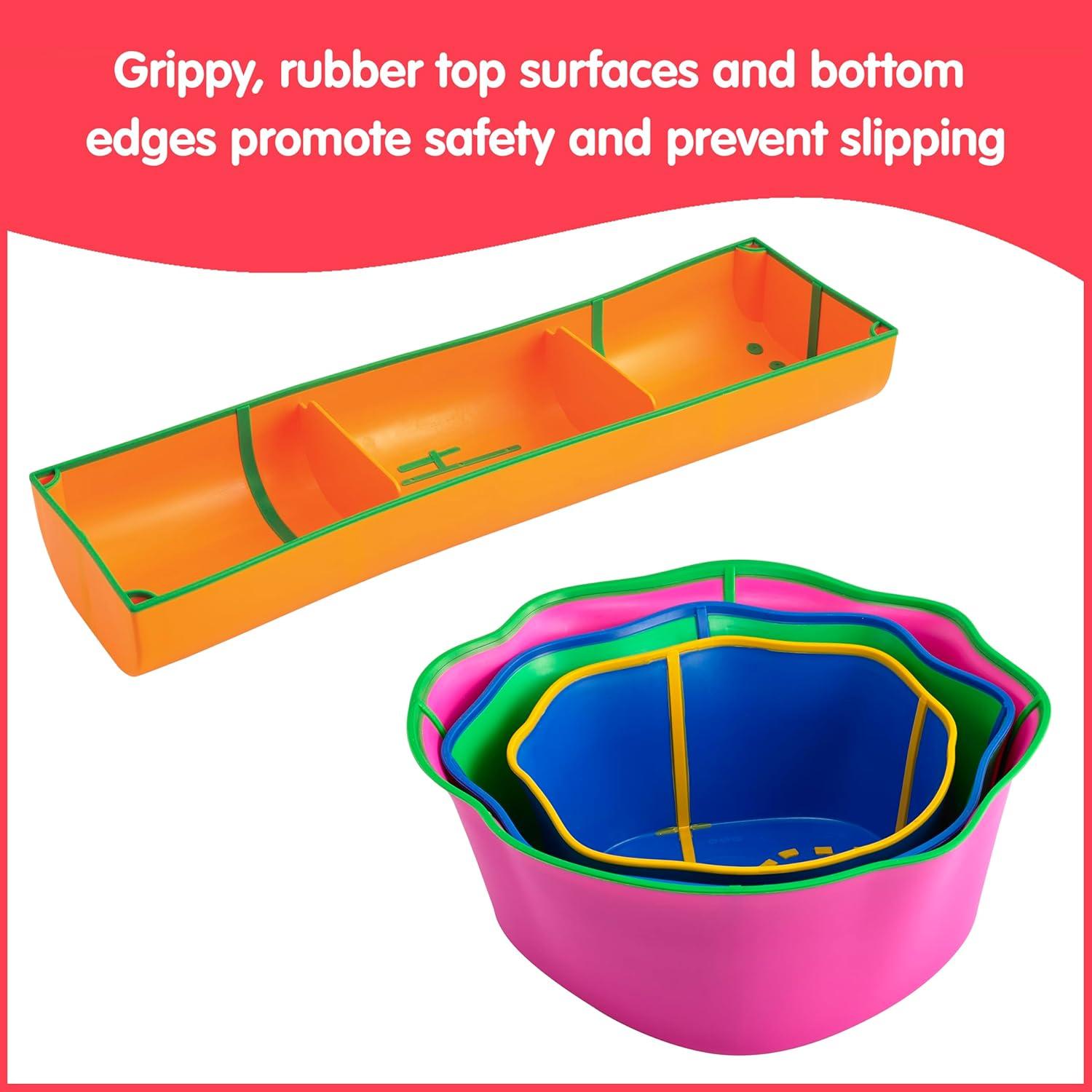 Colorful Plastic Stumps and Logs Obstacle Course Set