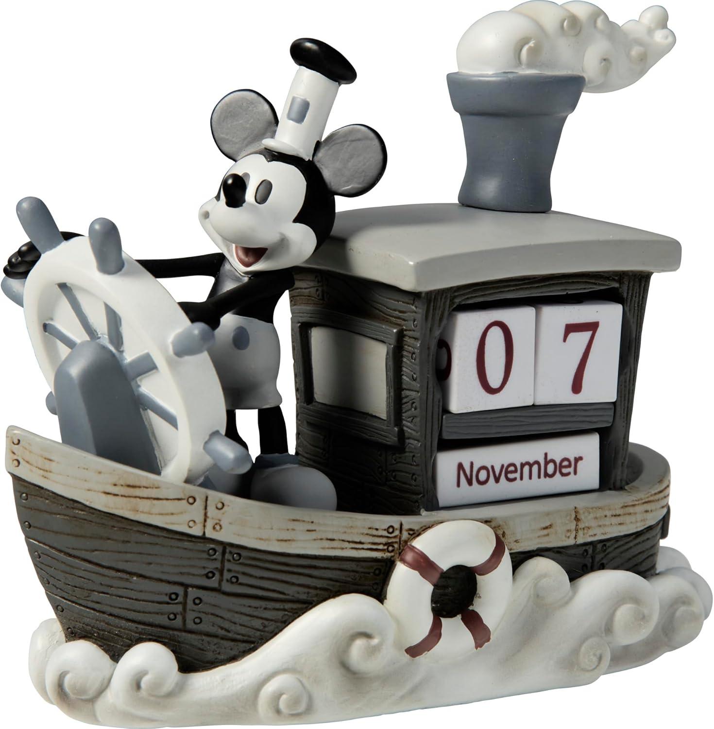 Precious Moments, Disney Showcase Collection, ‚ÄúMickey Mouse Perpetual Calendar‚Äù, Resin Figurine, #144707