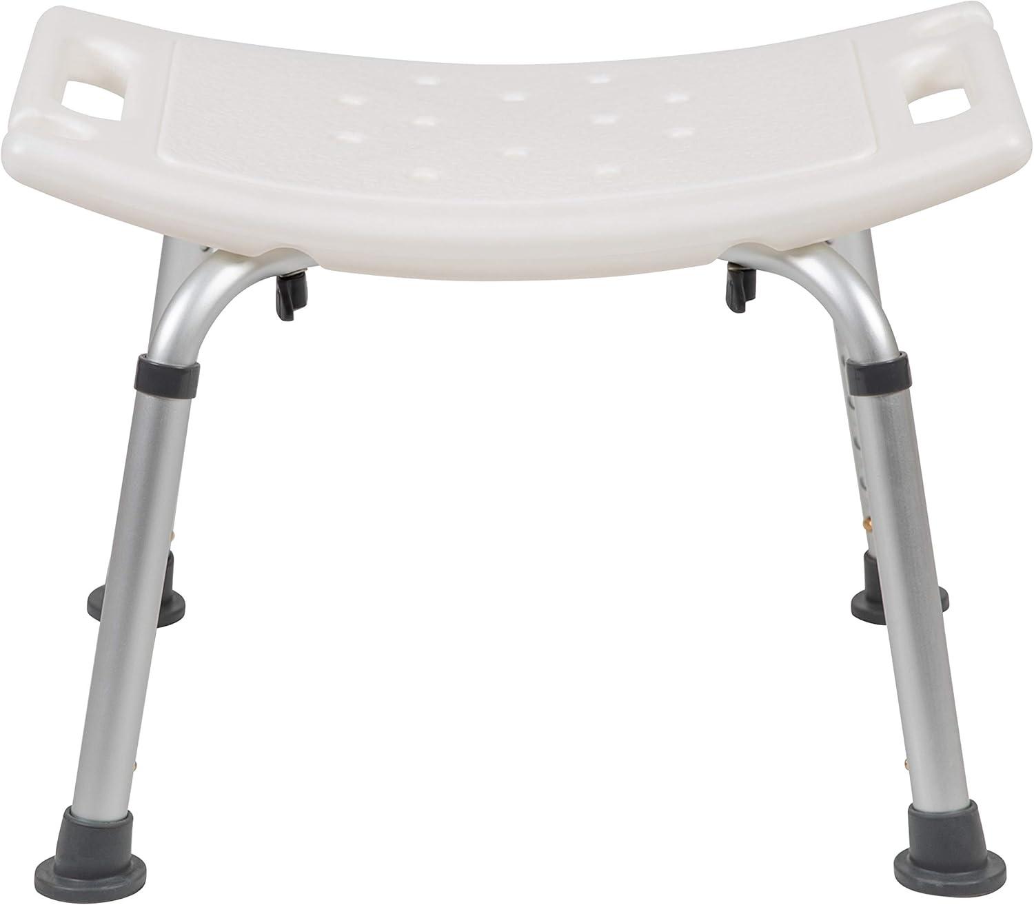 Hemsworth Tool-Free 300 Lb. Capacity, Adjustable Bath & Shower Chair w/ Non-slip Feet