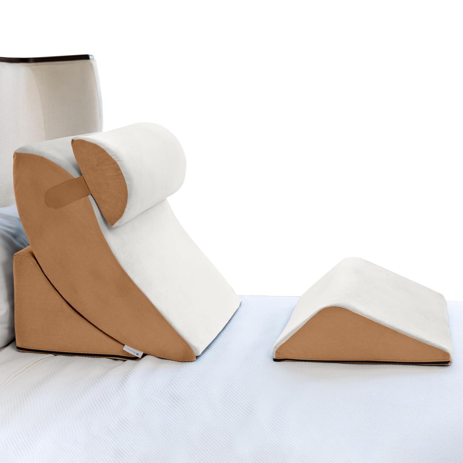 Kind Bed 4-Piece Orthopedic Support Wedge Pillow Comfort System