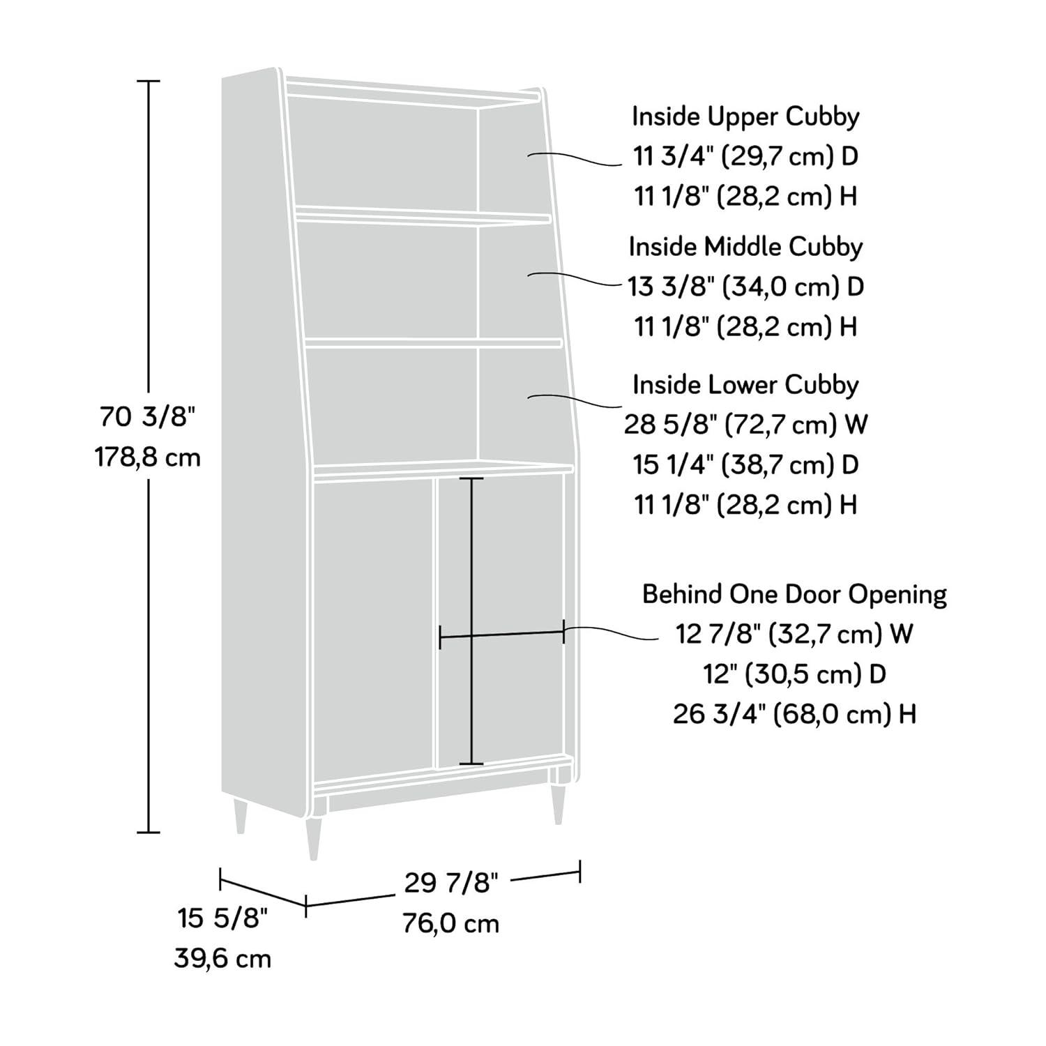 70" Harvey Park Wide Bookshelf Grand Walnut - Sauder