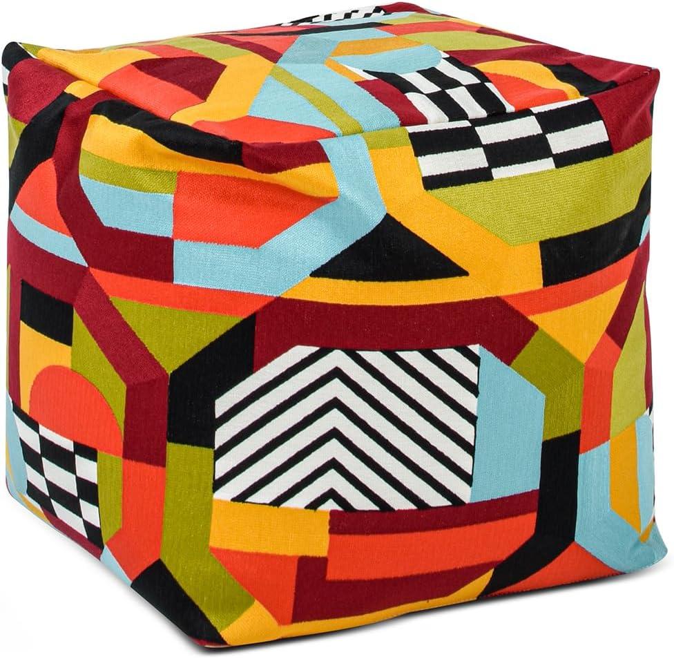 Jennifer Taylor Home Pouf 23" Luxury Oversized Bean Bag Cube Ottoman