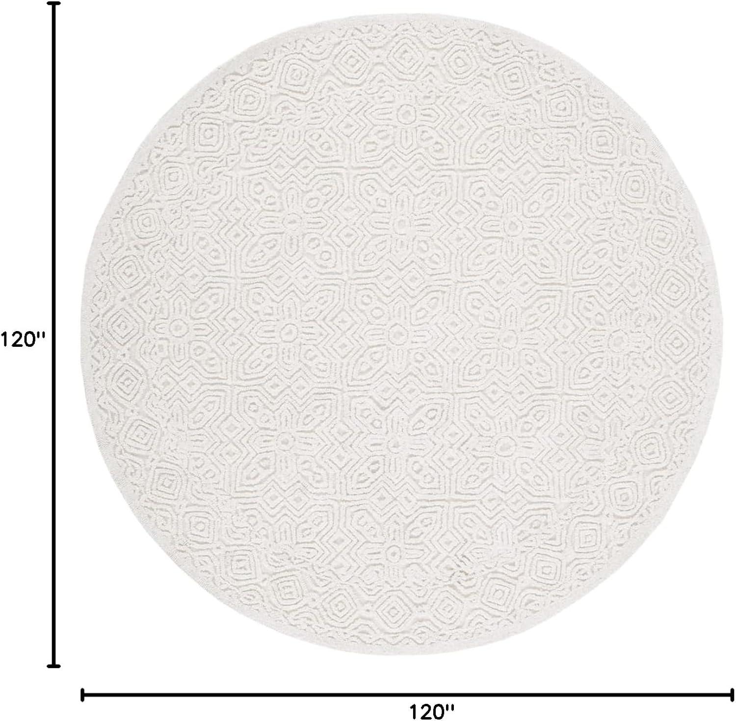SAFAVIEH Textural Dinah Geometric Area Rug, Ivory, 11' x 15'