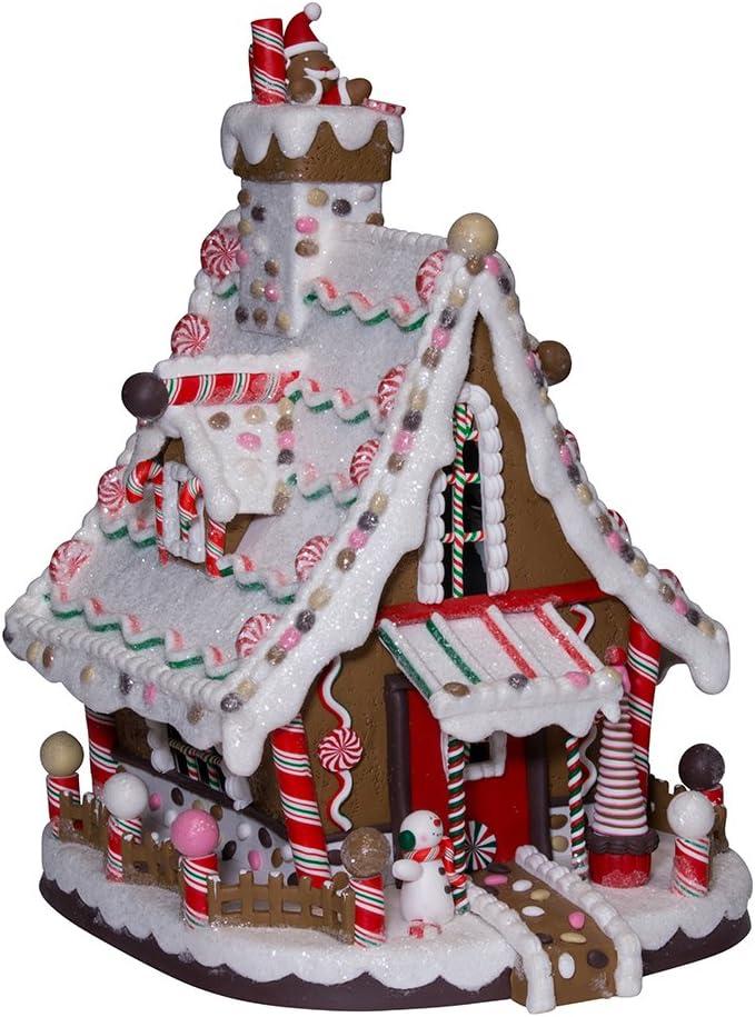 Kurt Adler 12-inch Lighted Christmas Gingerbread House