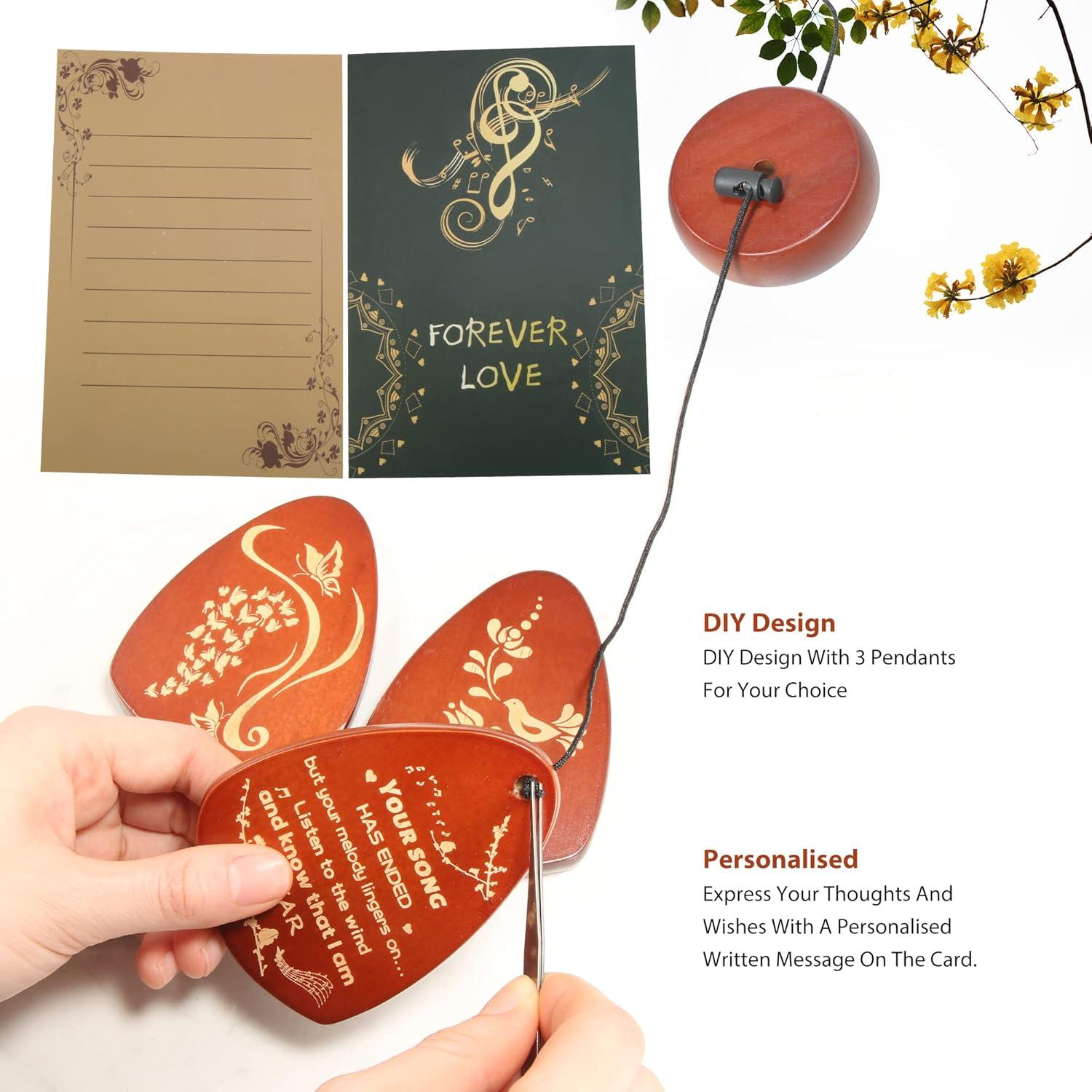 Sympathy Gifts for Loss of Loved One 32" Memorial Wind Chimes for Loss of Loved One Bereavement Condolence Gifts Sympathy Windchimes Memory Wind Chime with Memorial Card