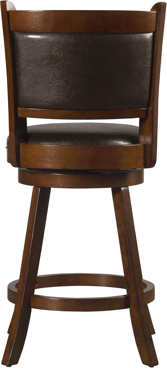 Hillsdale Dennery Swivel Counter Stool, Cherry